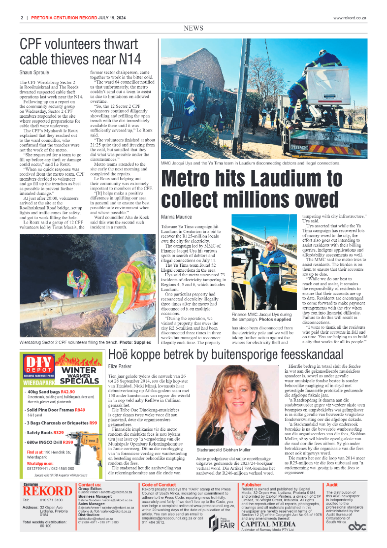 Rekord Centurion 19 July 2024 page 2