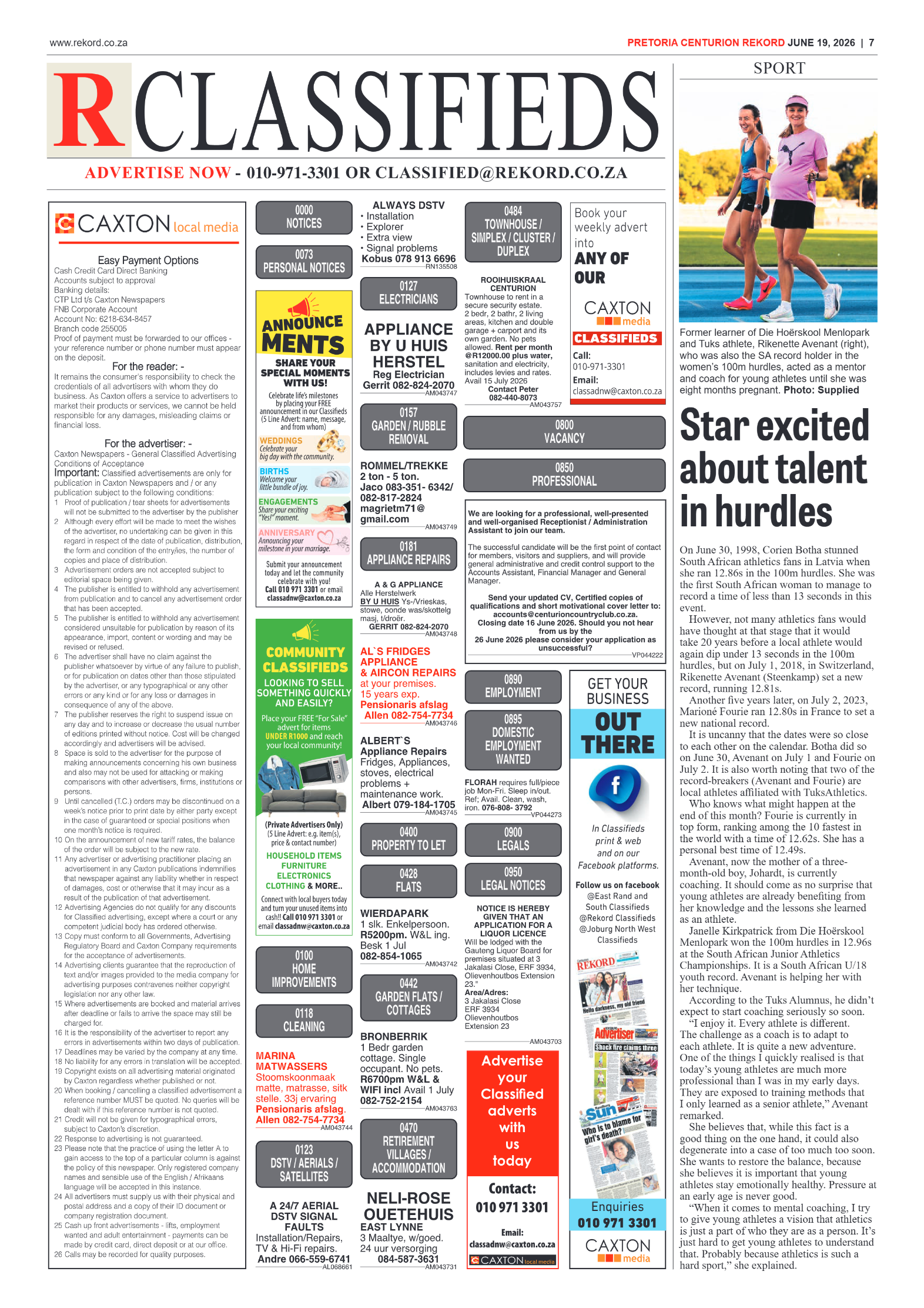 Rekord Centurion 19 June 2026 page 7