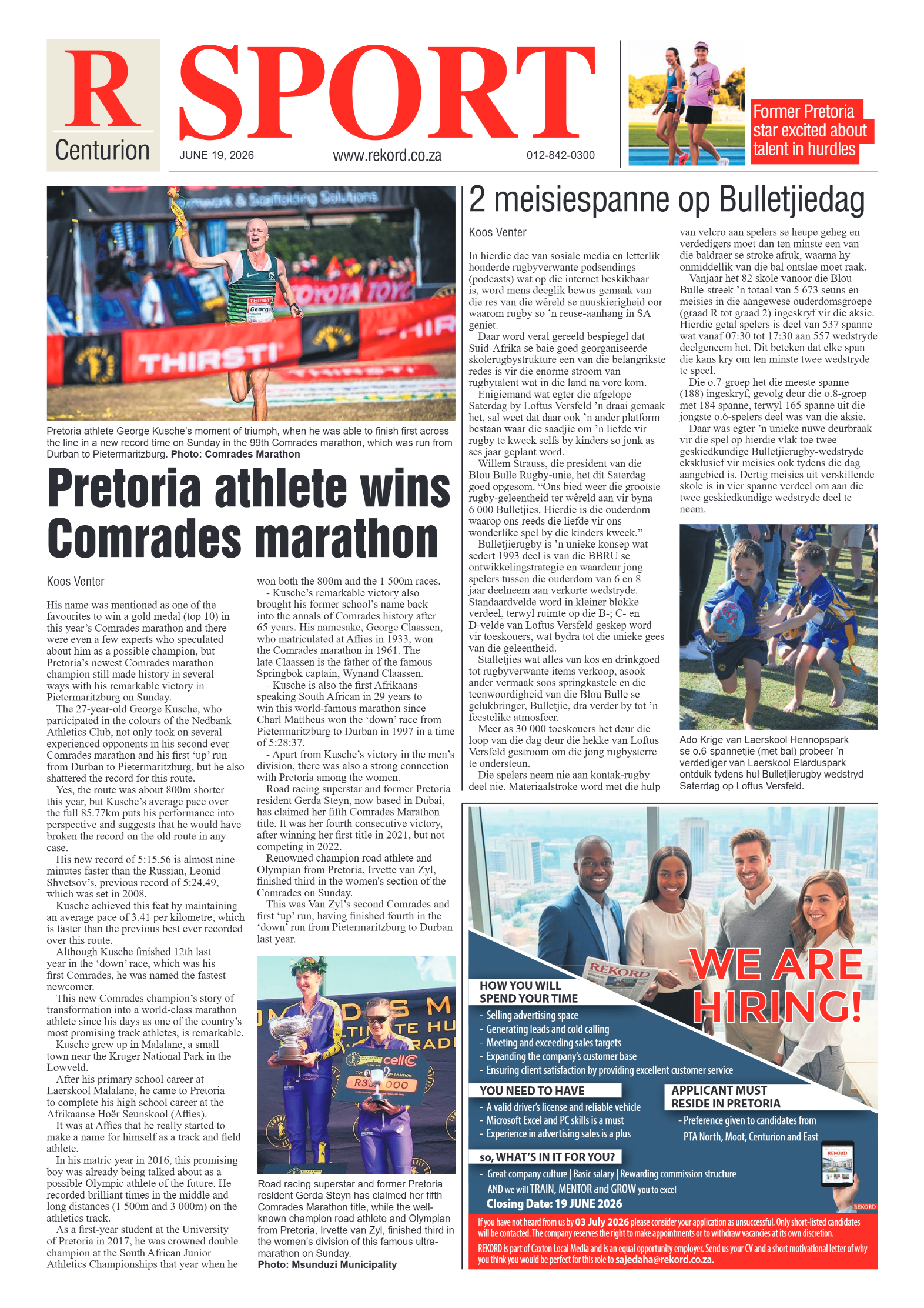Rekord Centurion 19 June 2026 page 8