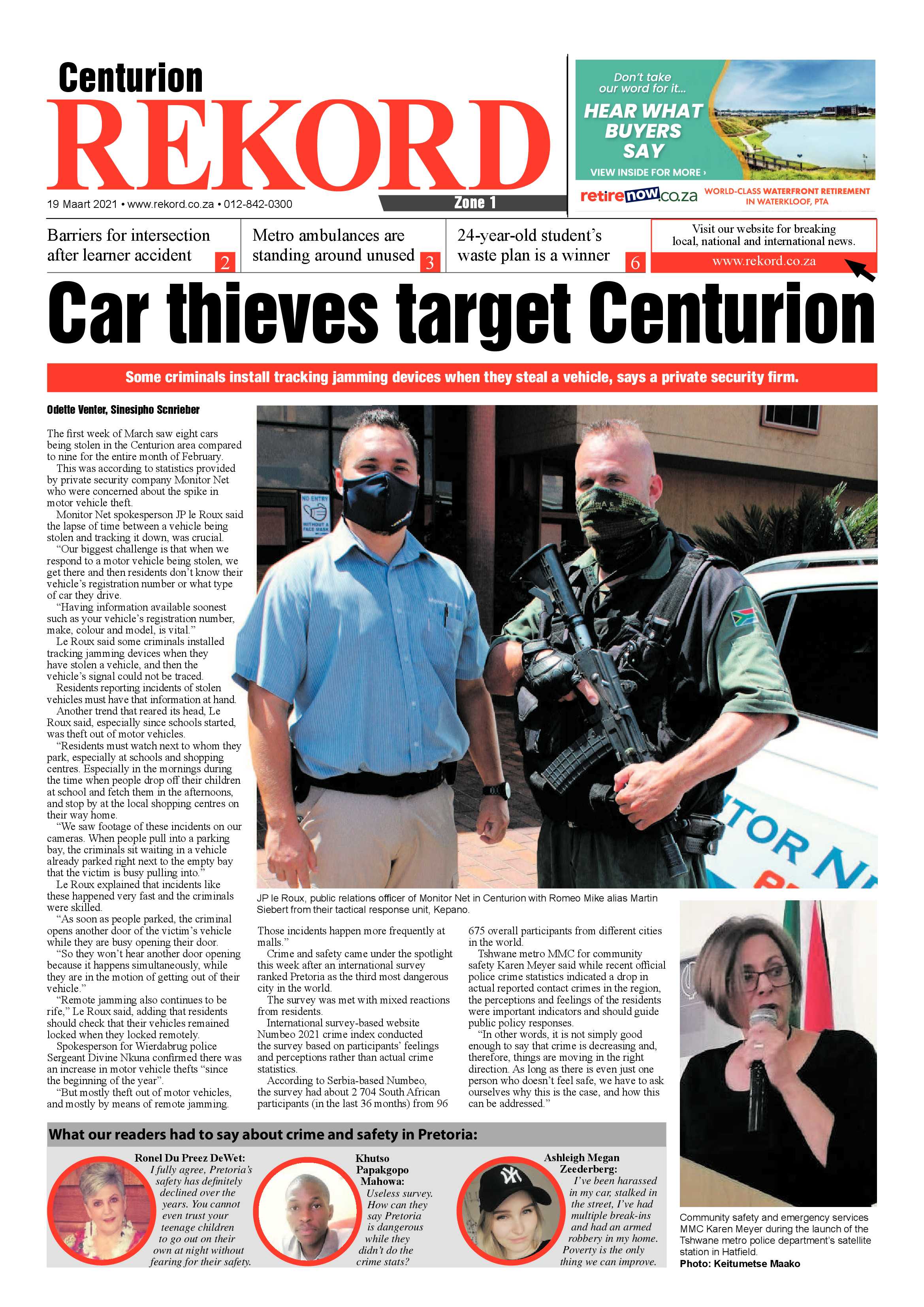 Rekord Centurion 19 March 2021 page 1