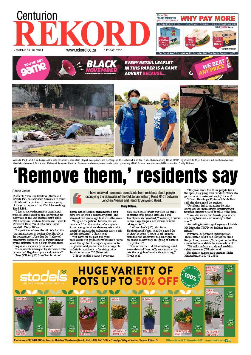 Rekord Centurion 19 November 2021 page 1