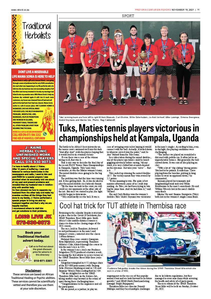 Rekord Centurion 19 November 2021 page 11