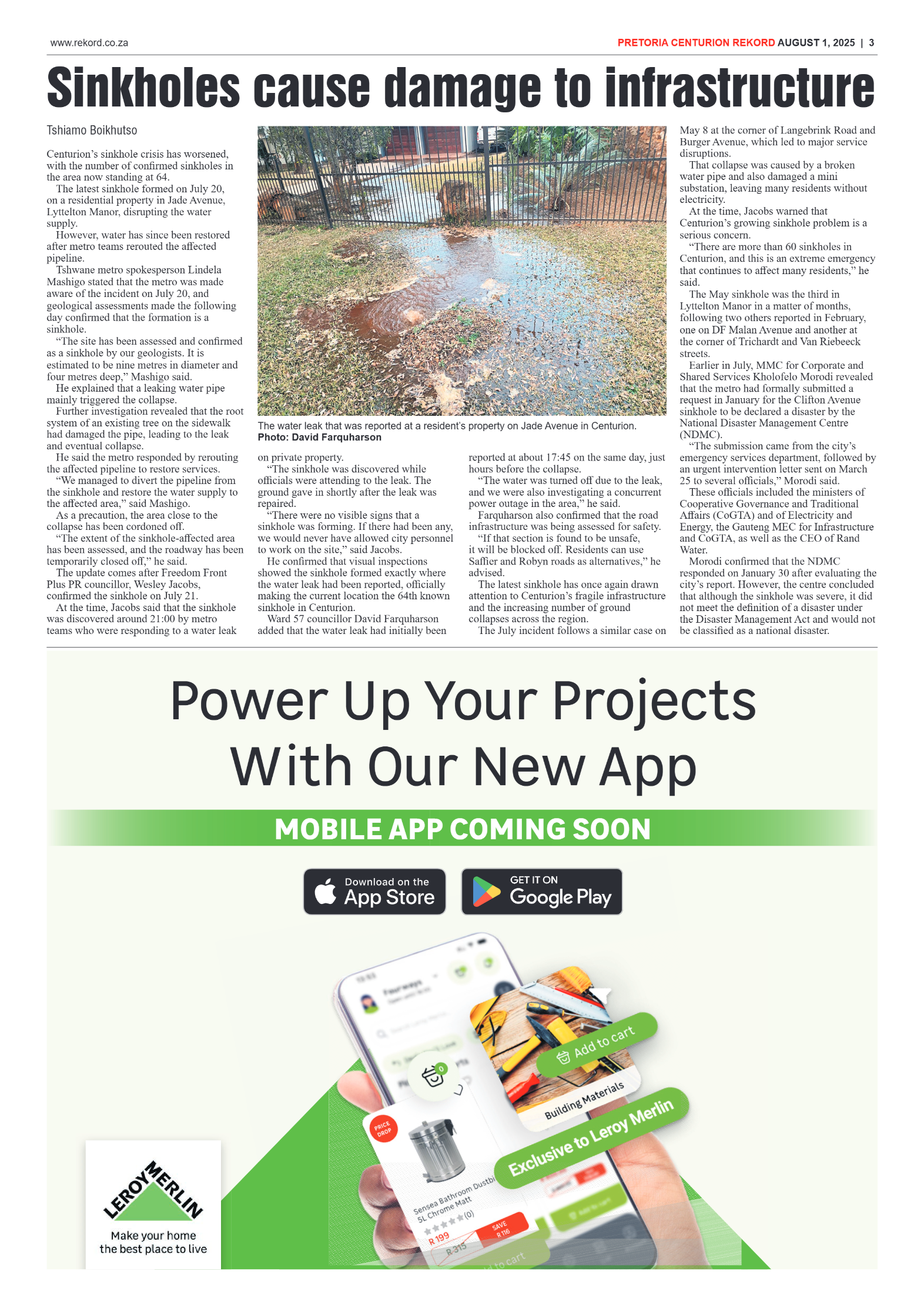 Rekord Centurion 1 August 2025 page 3