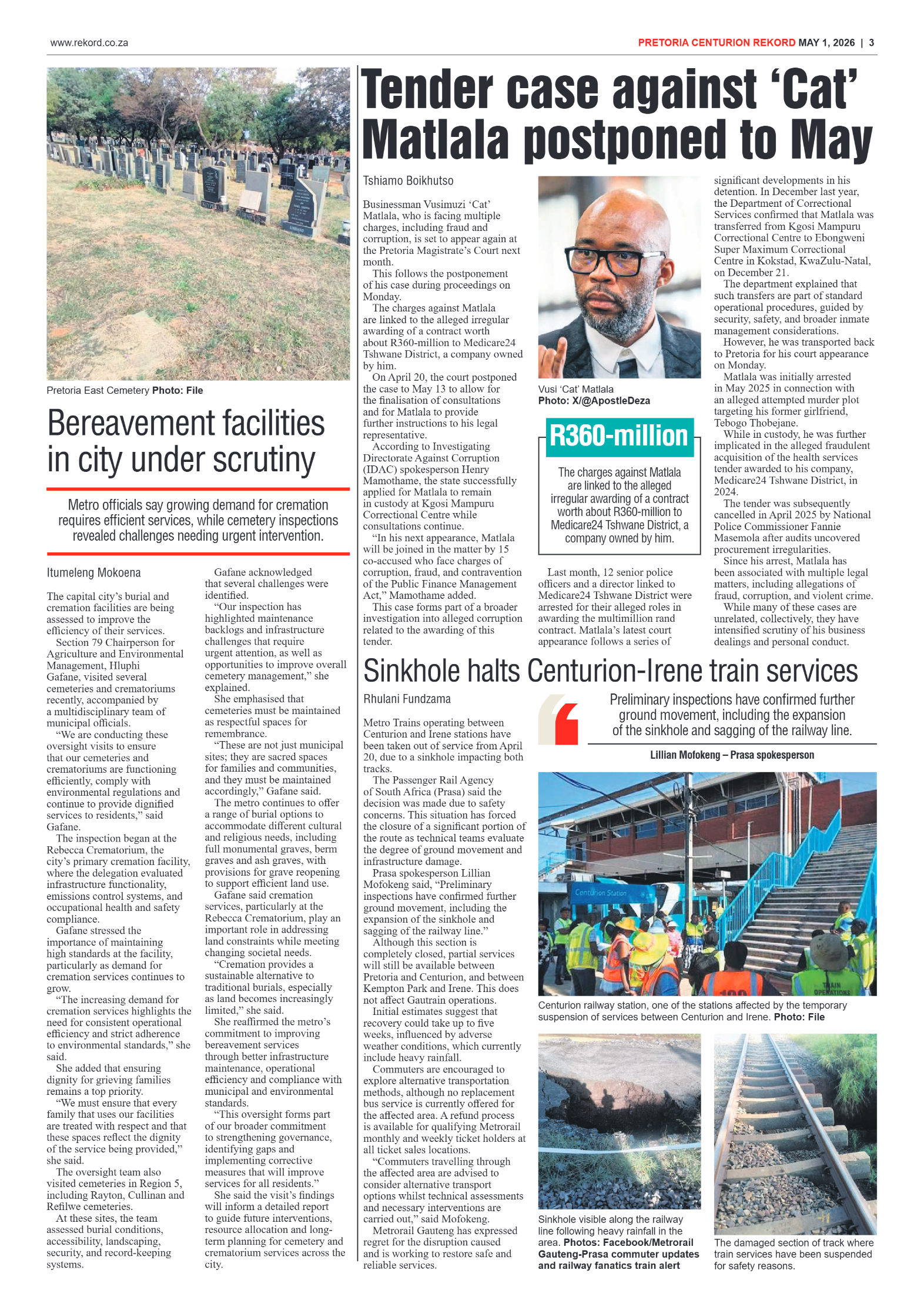 Rekord Centurion 1 May 2026 page 3