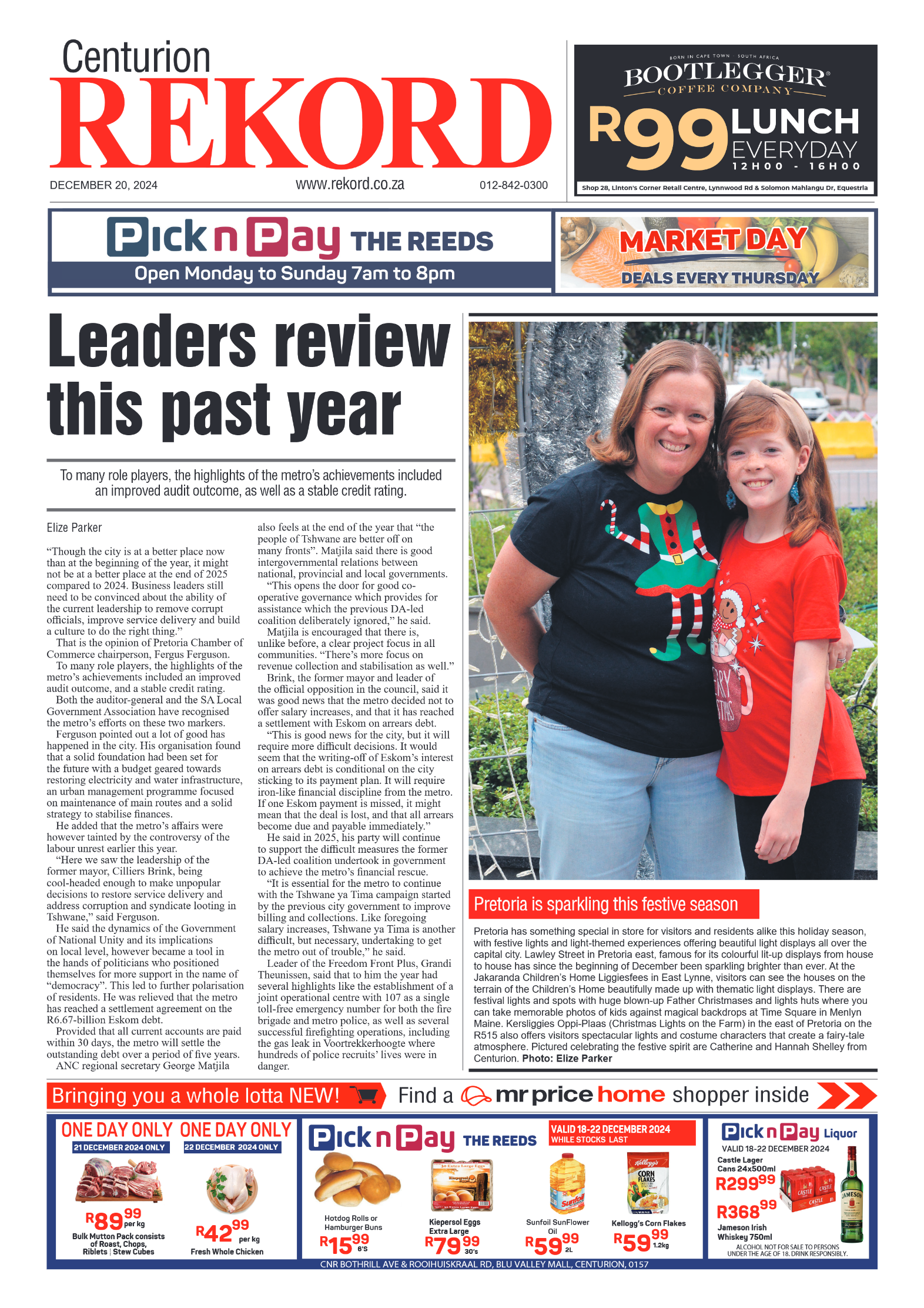 Rekord Centurion 20 December 2024 page 1