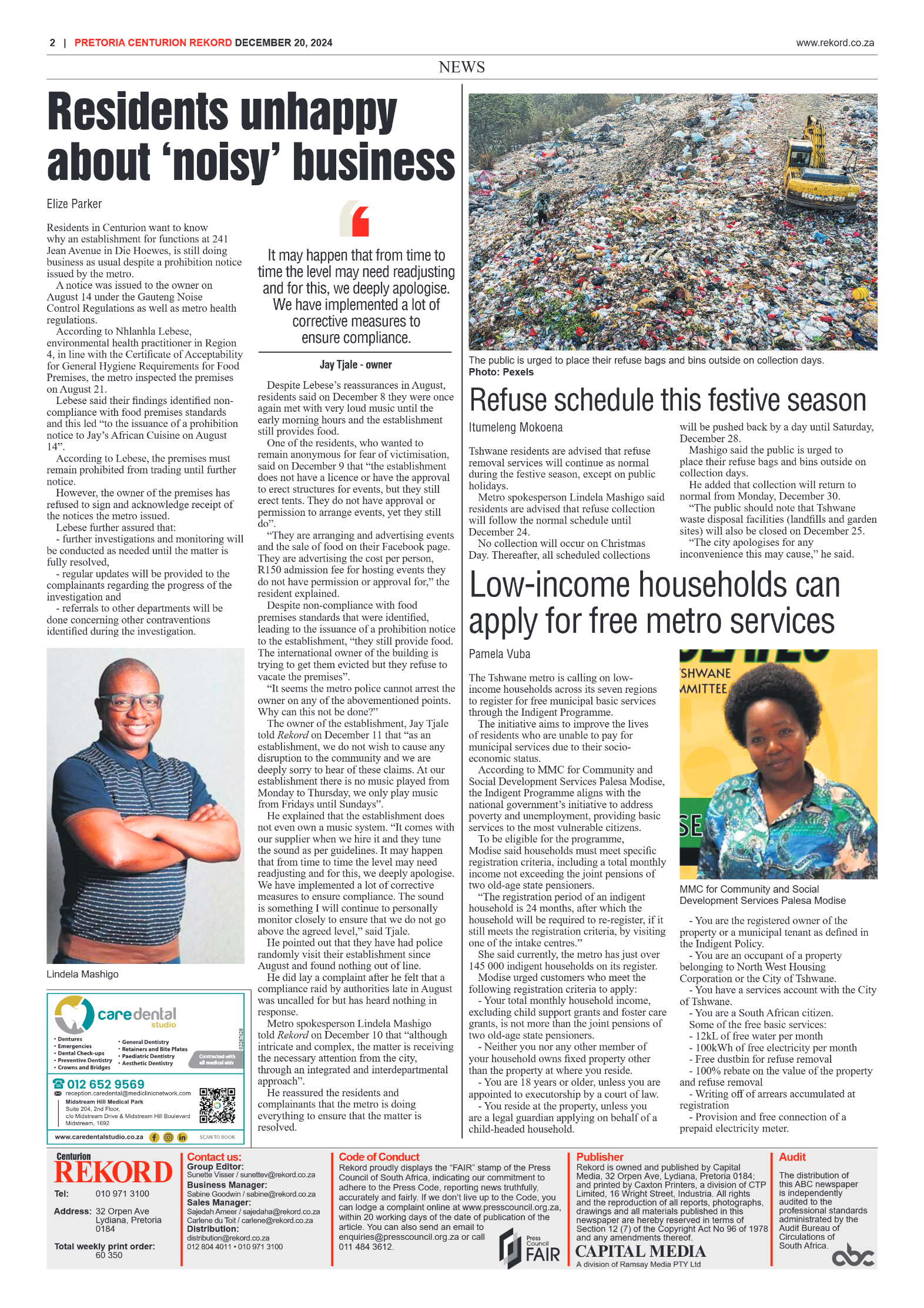 Rekord Centurion 20 December 2024 page 2