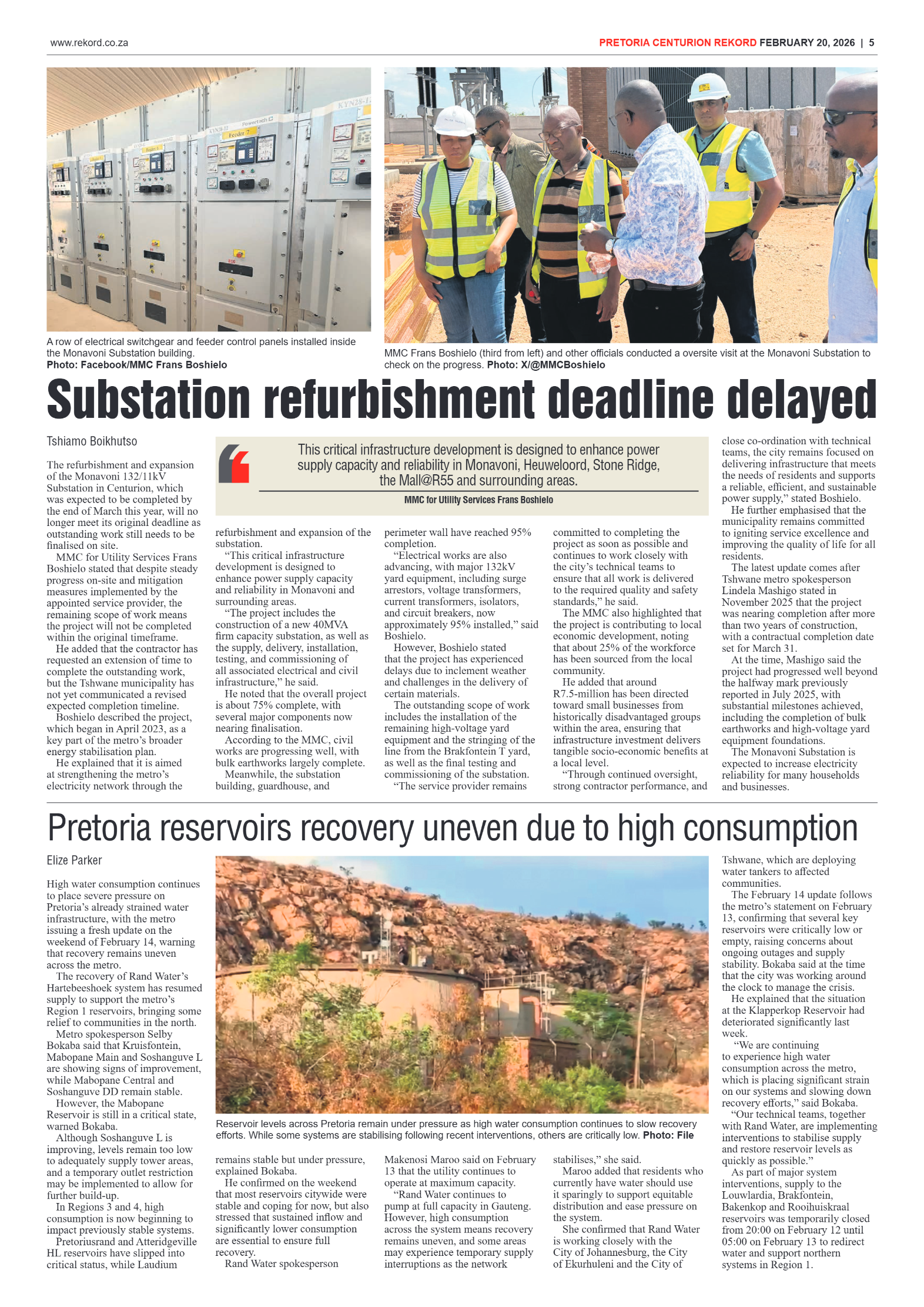 Rekord Centurion 20 February 2026 page 5