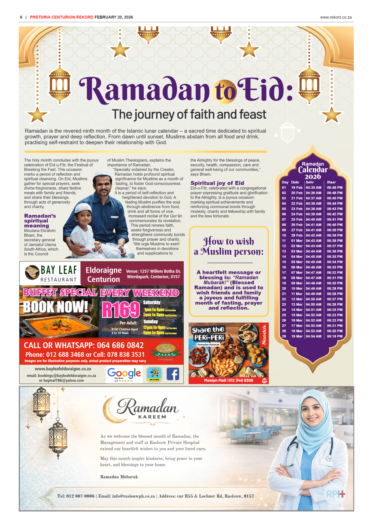 Rekord Centurion 20 February 2026 page 6