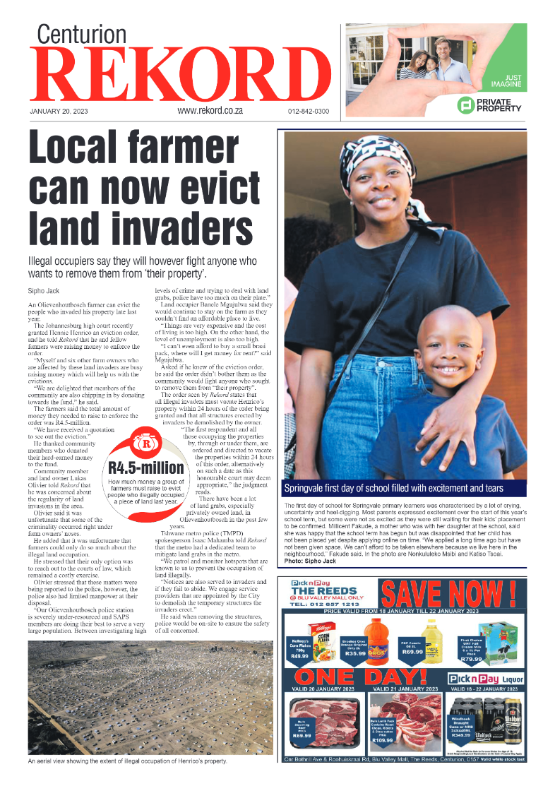 Rekord Centurion 20 January 2023 page 1