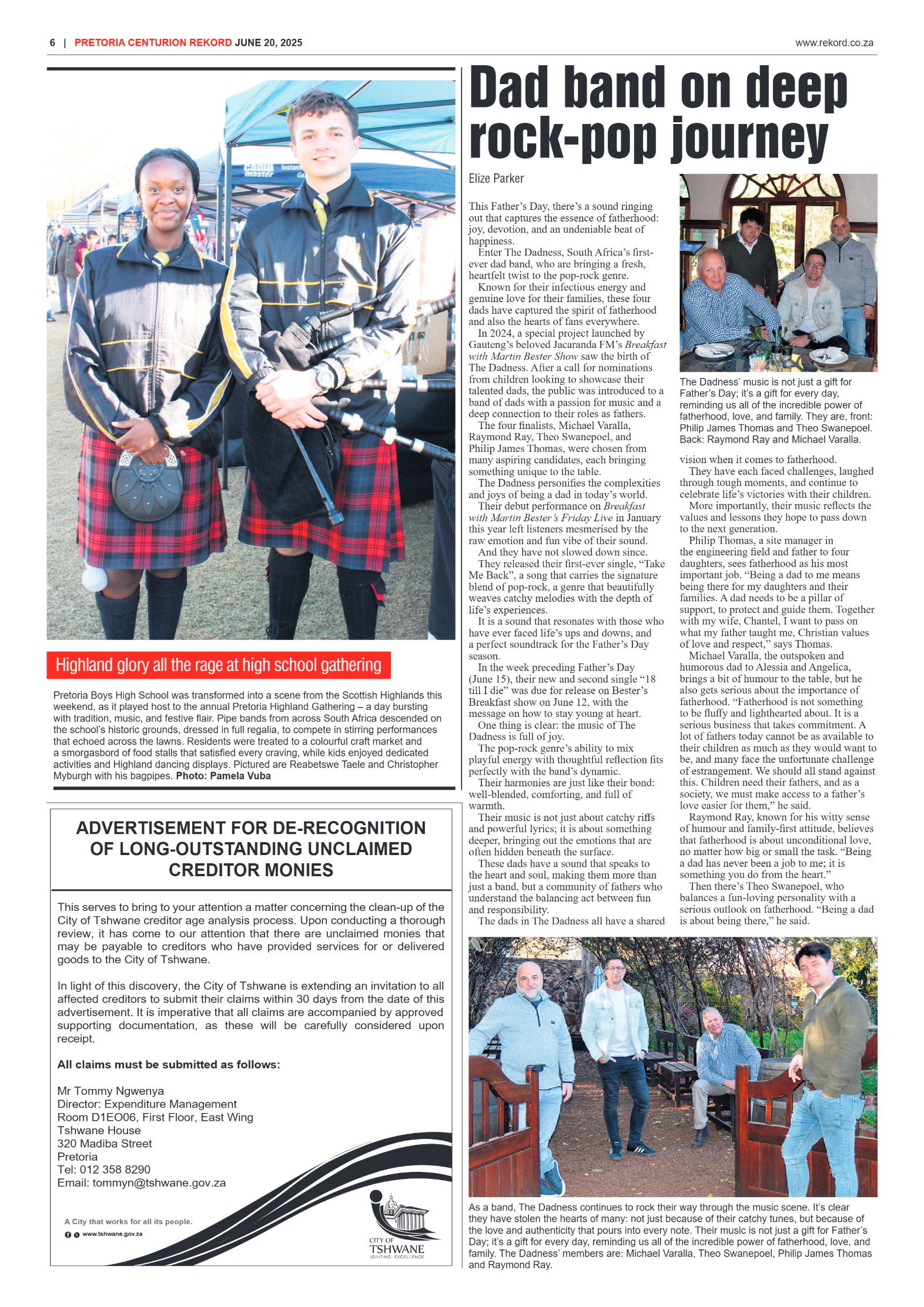 Rekord Centurion 20 June 2025 page 6