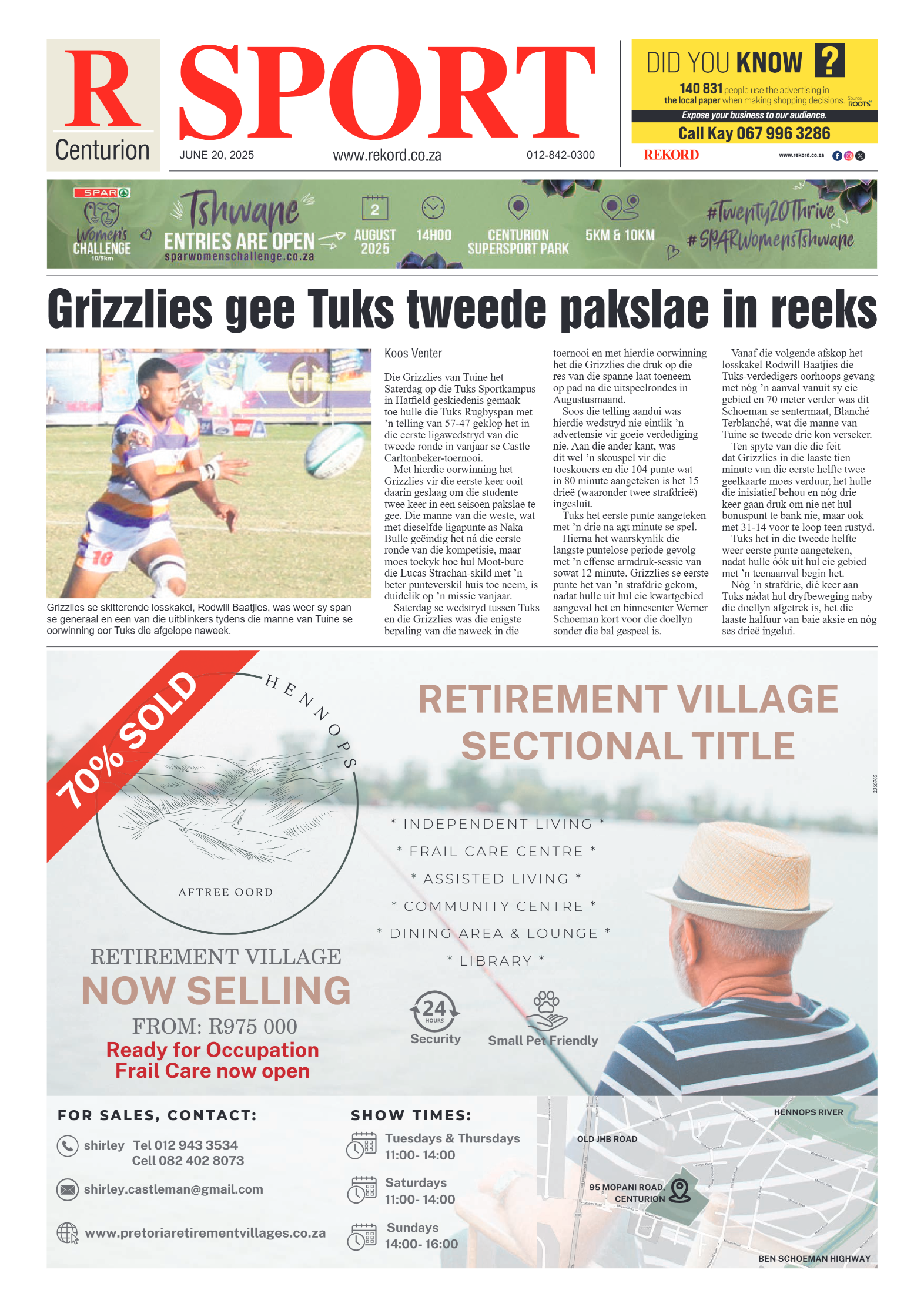 Rekord Centurion 20 June 2025 page 8