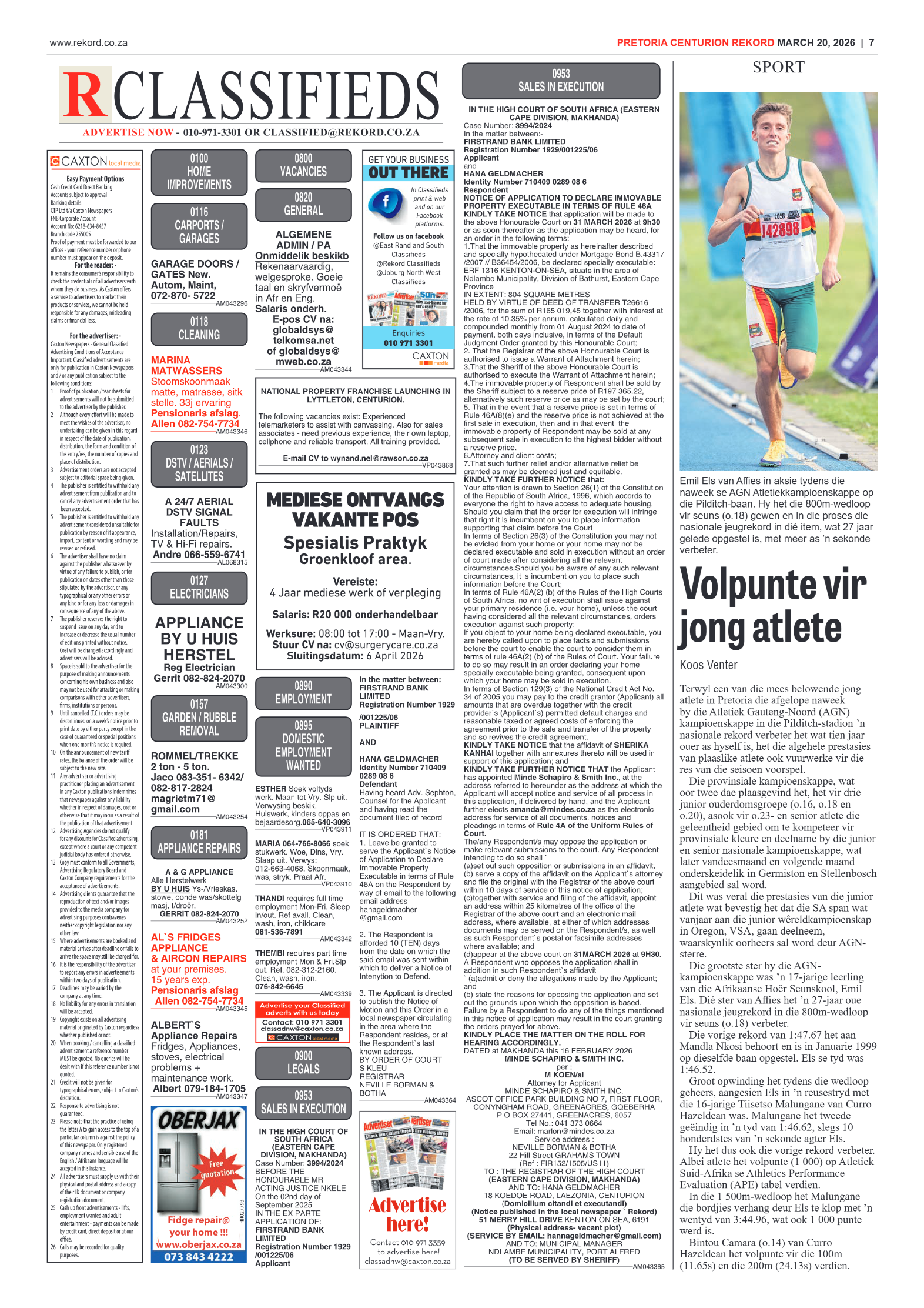 Rekord Centurion 20 March 2026 page 7