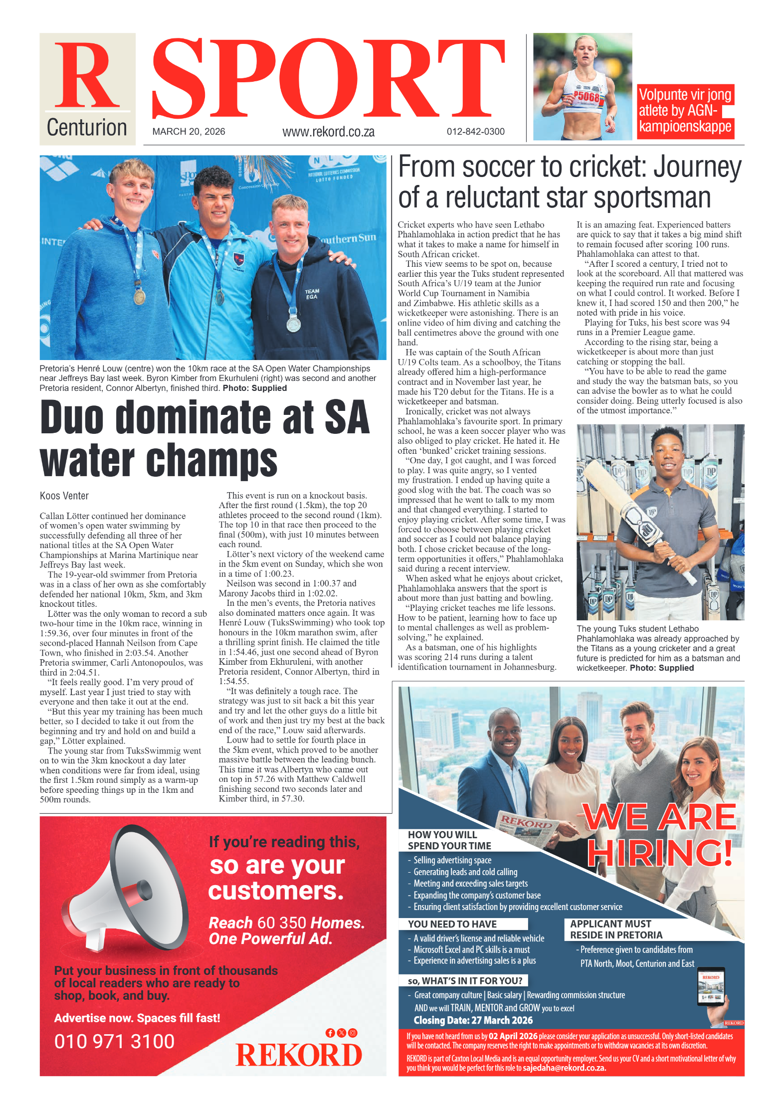 Rekord Centurion 20 March 2026 page 8