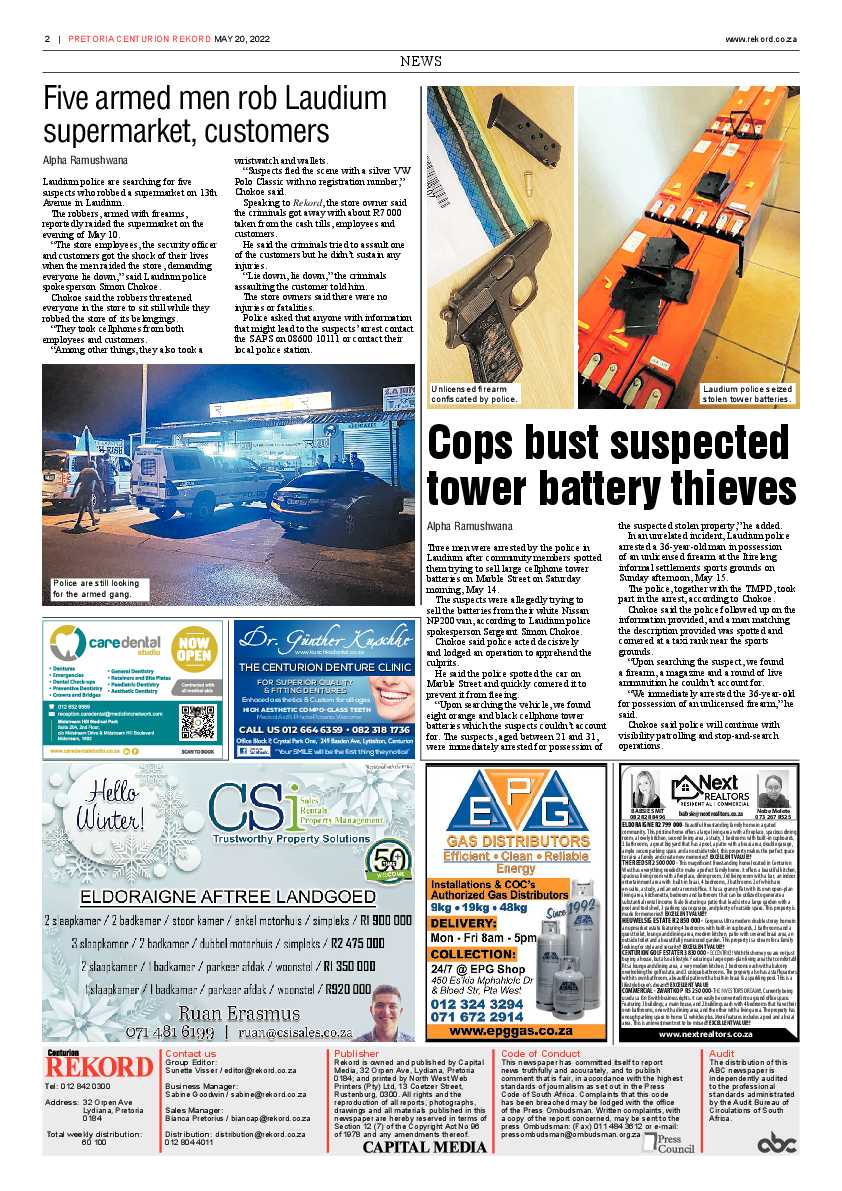 Rekord Centurion 20 May 2022 page 2