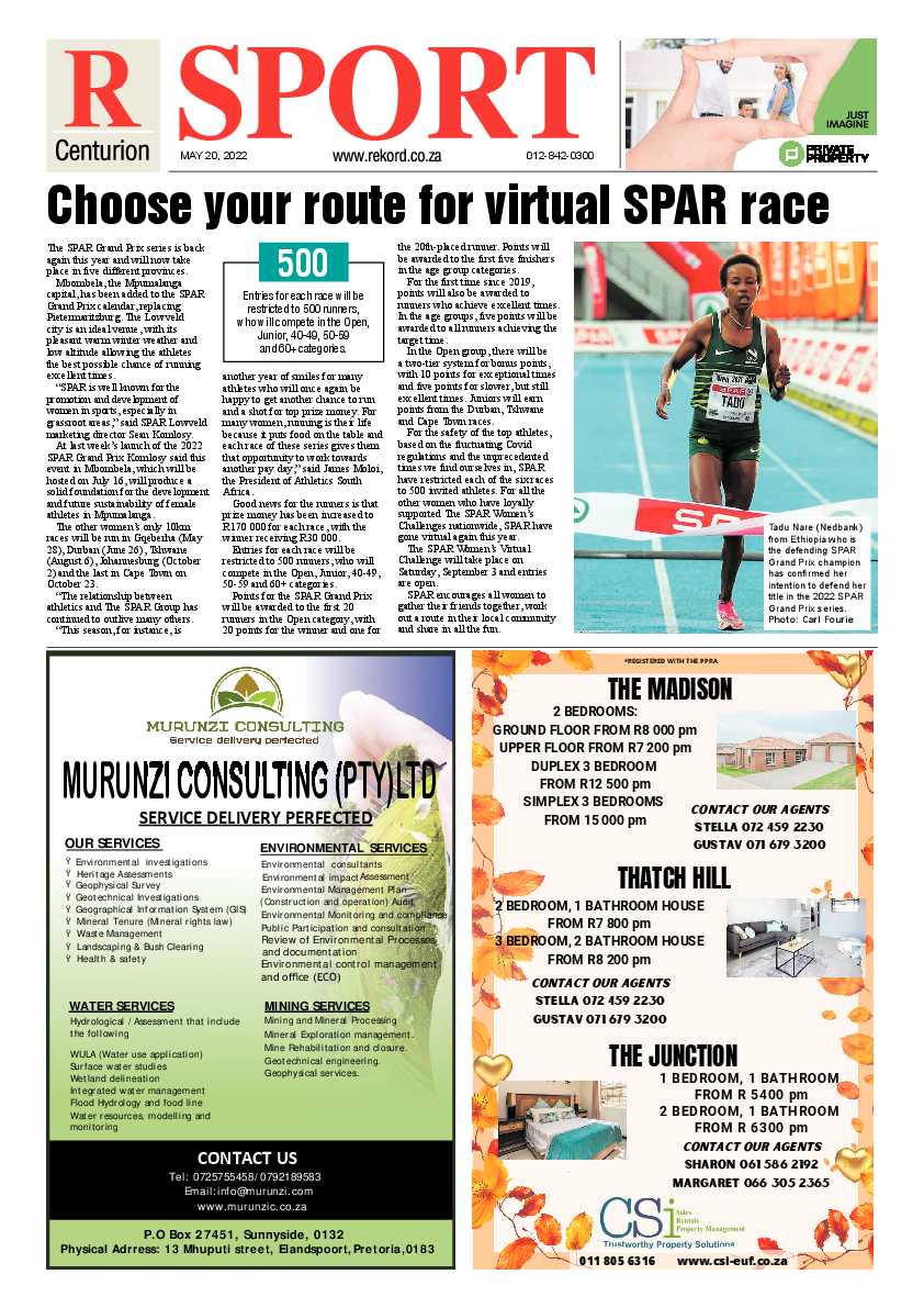 Rekord Centurion 20 May 2022 page 8