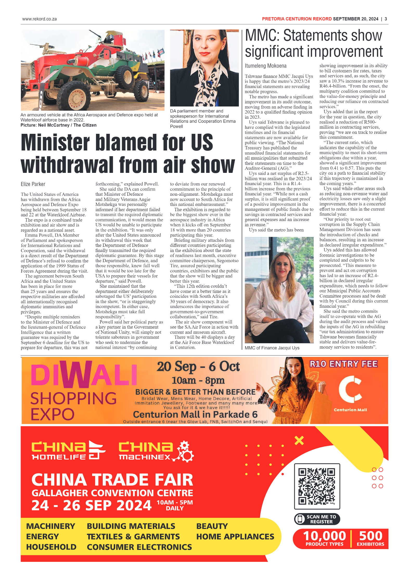 Rekord Centurion 20 September 2024 page 3