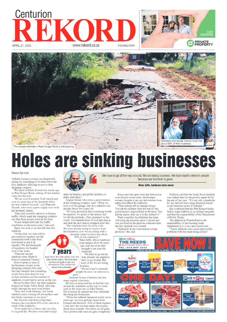 Rekord Centurion 21 April 2023 page 1