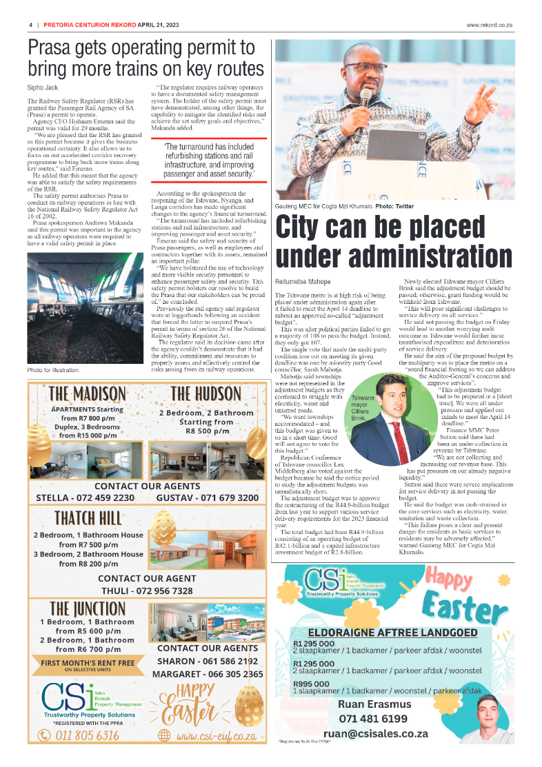 Rekord Centurion 21 April 2023 page 4