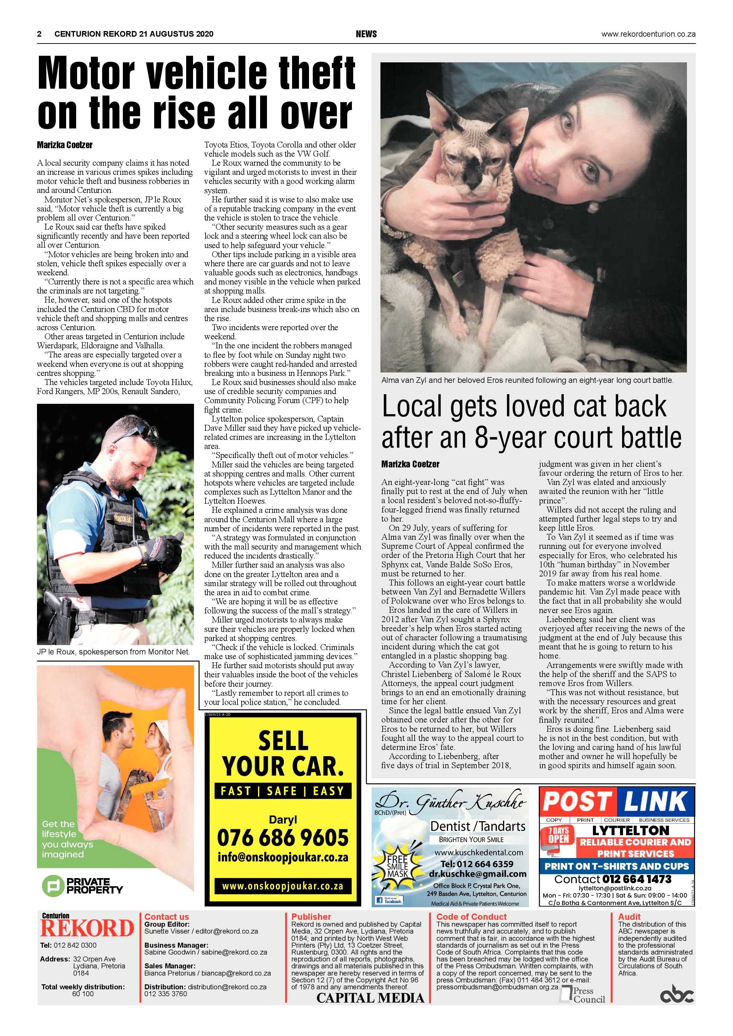 Rekord Centurion 21 August 2020 page 2