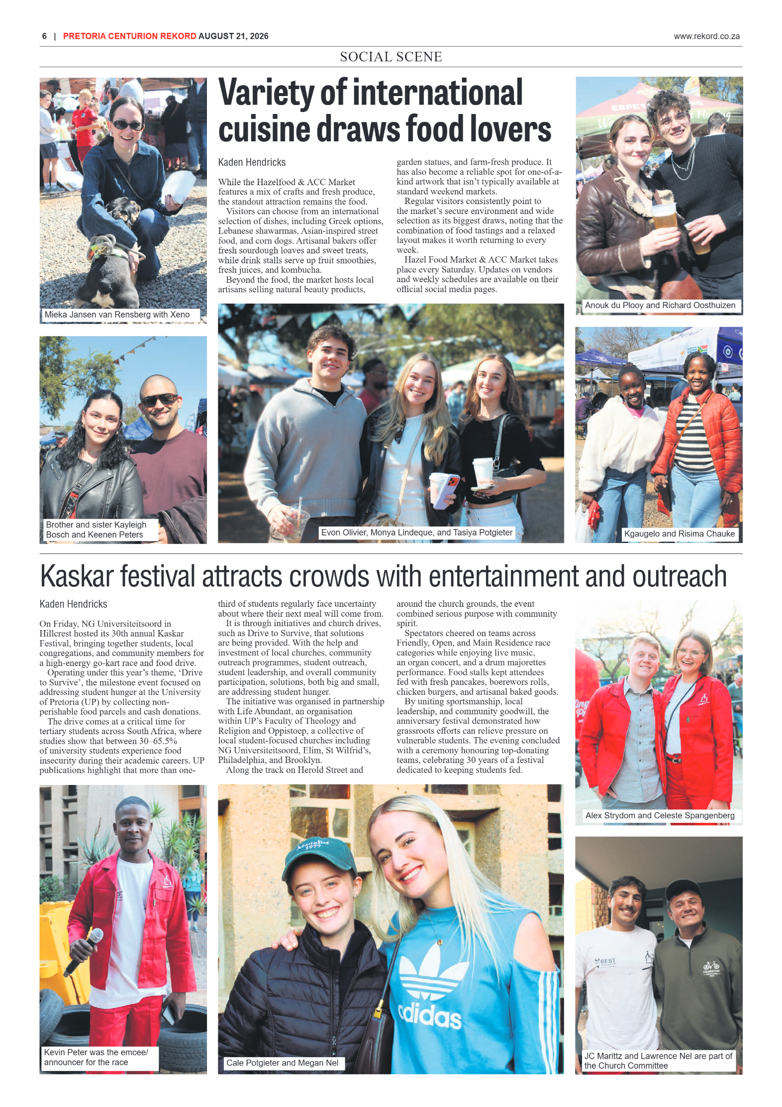 Rekord Centurion 21 August 2026 page 6