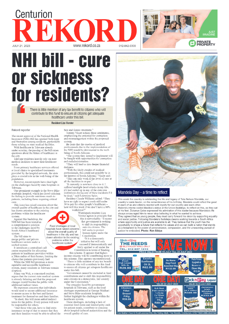 Rekord Centurion 21 July 2023 page 1