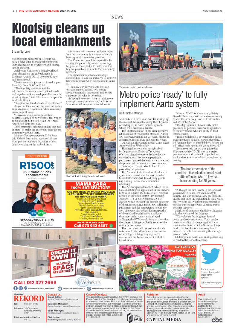 Rekord Centurion 21 July 2023 page 2
