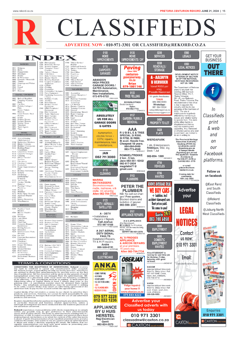 Rekord Centurion 21 June 2024 page 7