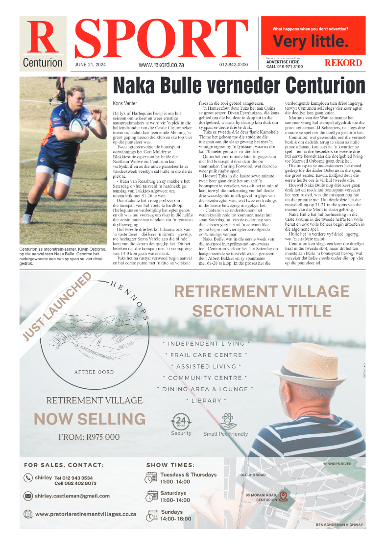 Rekord Centurion 21 June 2024 page 8