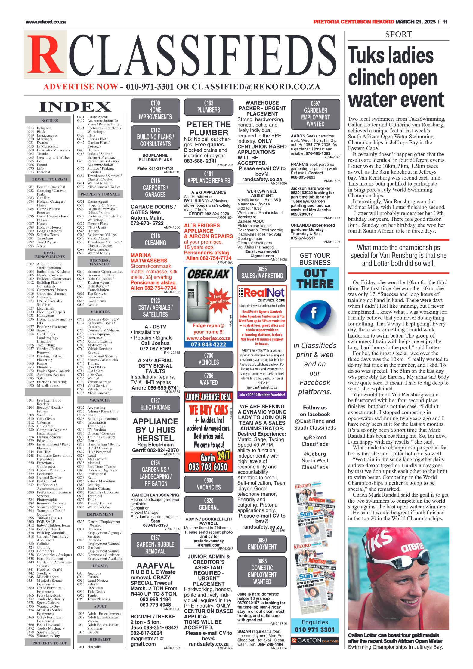 Rekord Centurion 21 March 2025 page 11