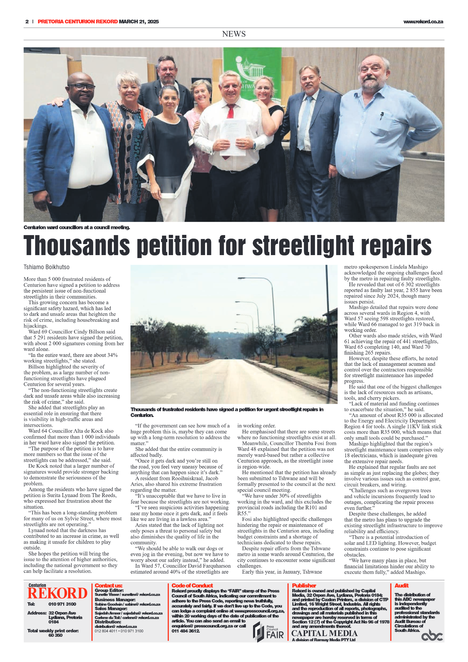 Rekord Centurion 21 March 2025 page 2