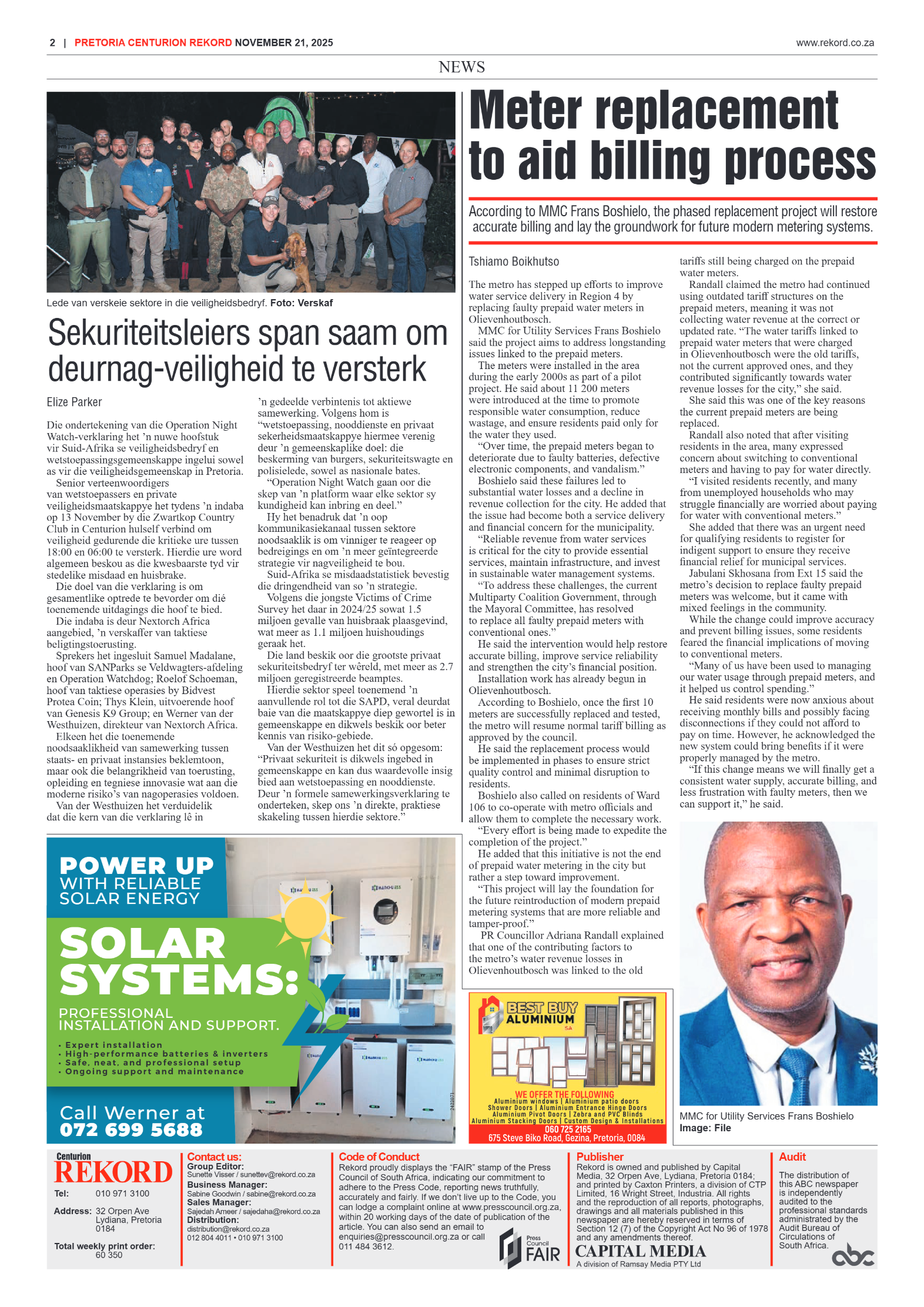 Rekord Centurion 21 November 2025 page 2