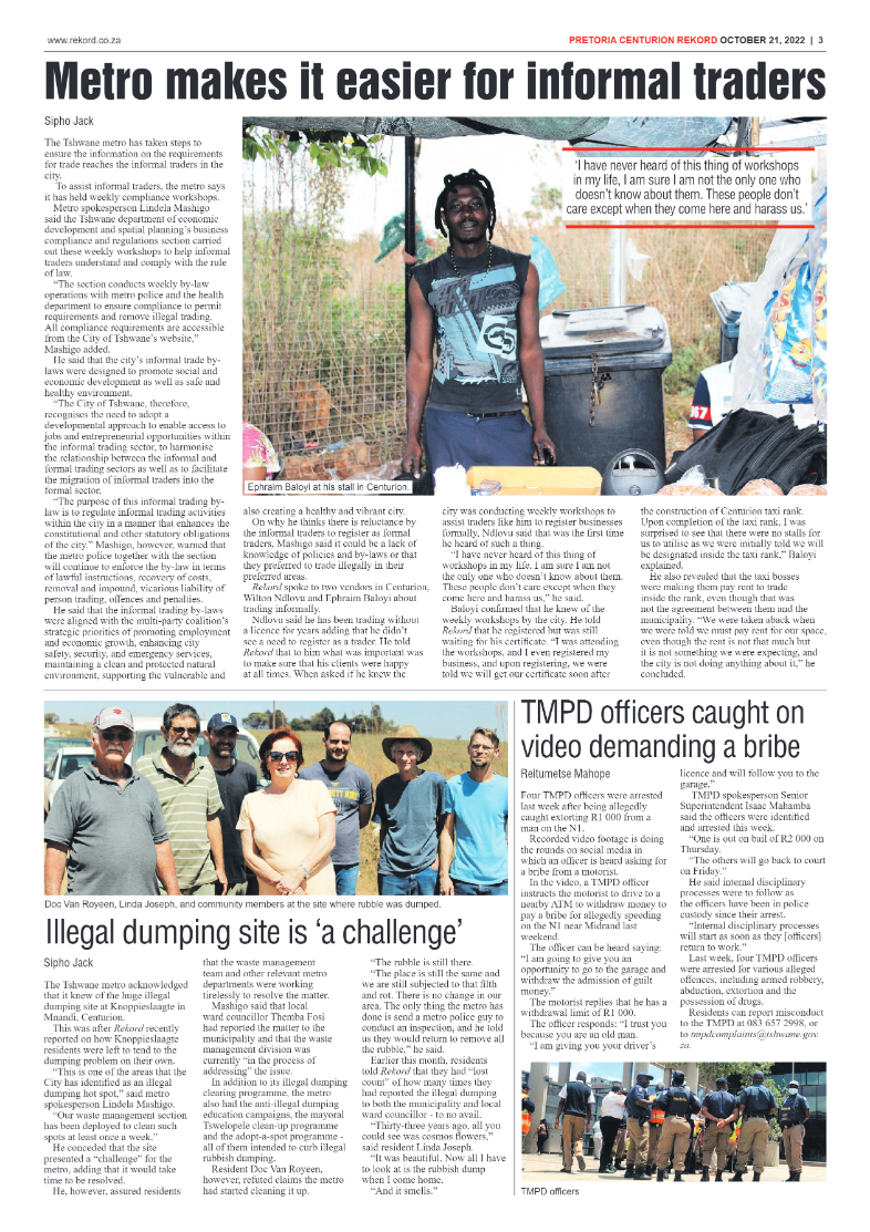 Rekord Centurion 21 October 2022 page 3