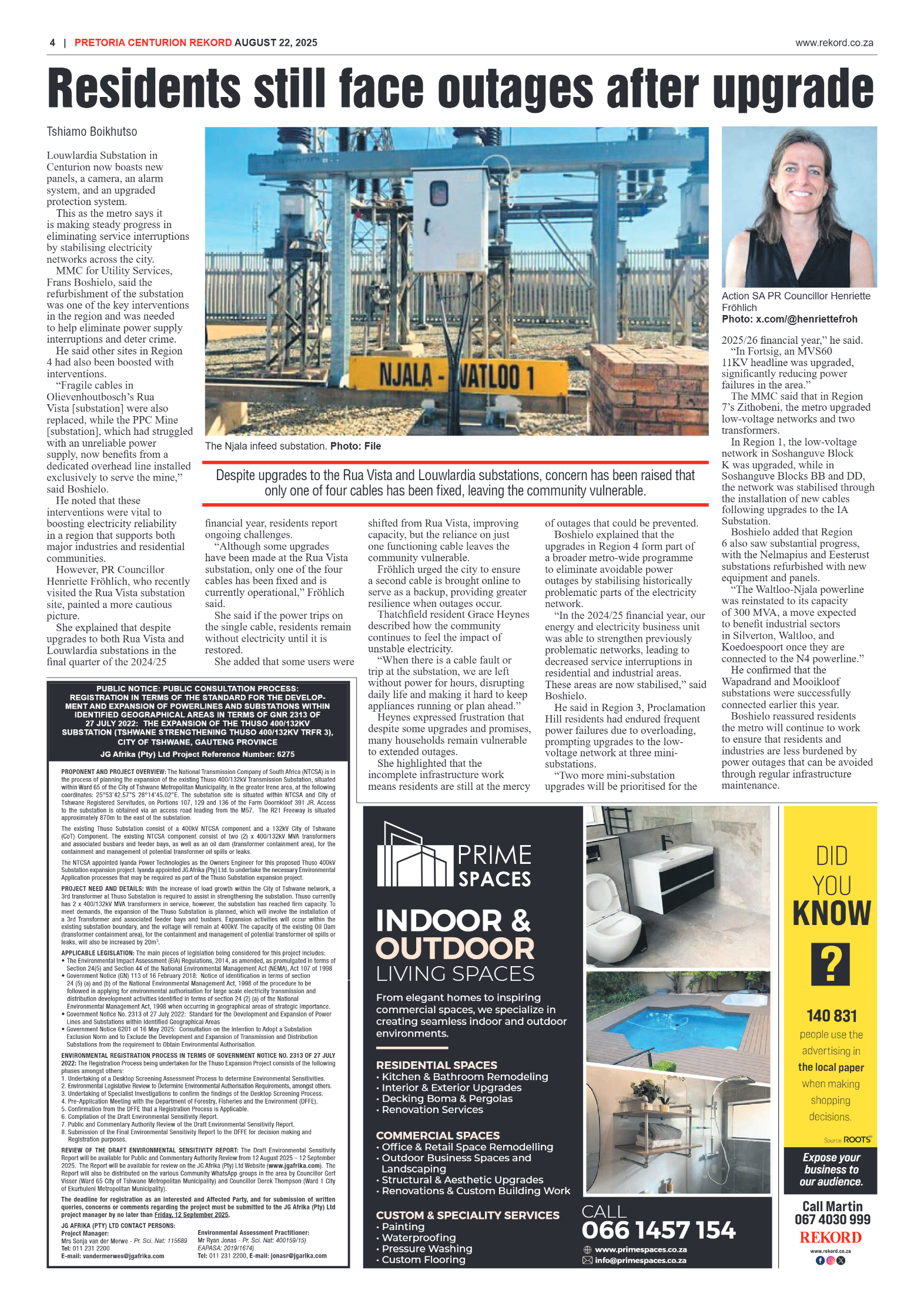 Rekord Centurion 22 August 2025 page 4