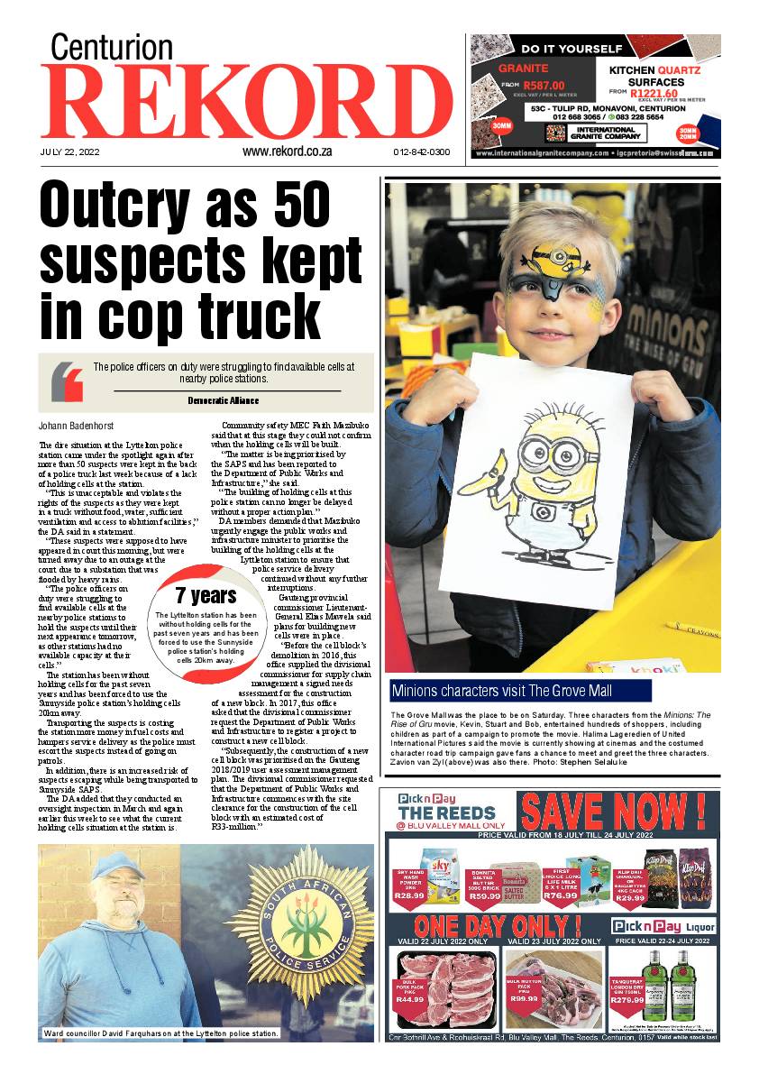 Rekord Centurion 22 July 2022 page 1