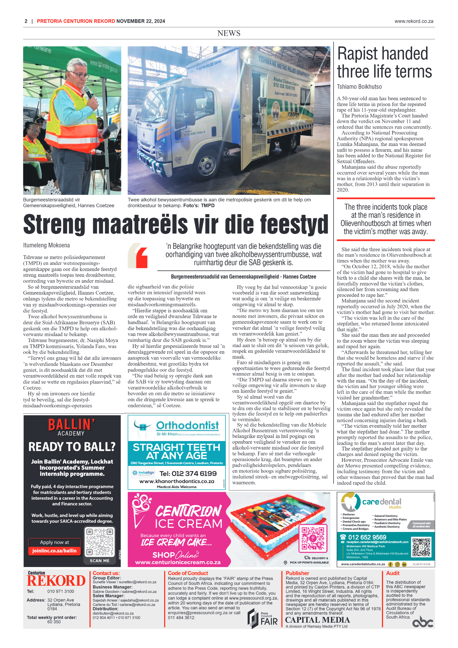 Rekord Centurion 22 November 2024 page 2