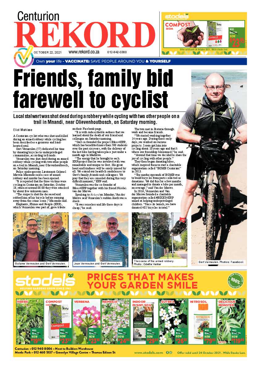Rekord Centurion 22 October 2021 page 1