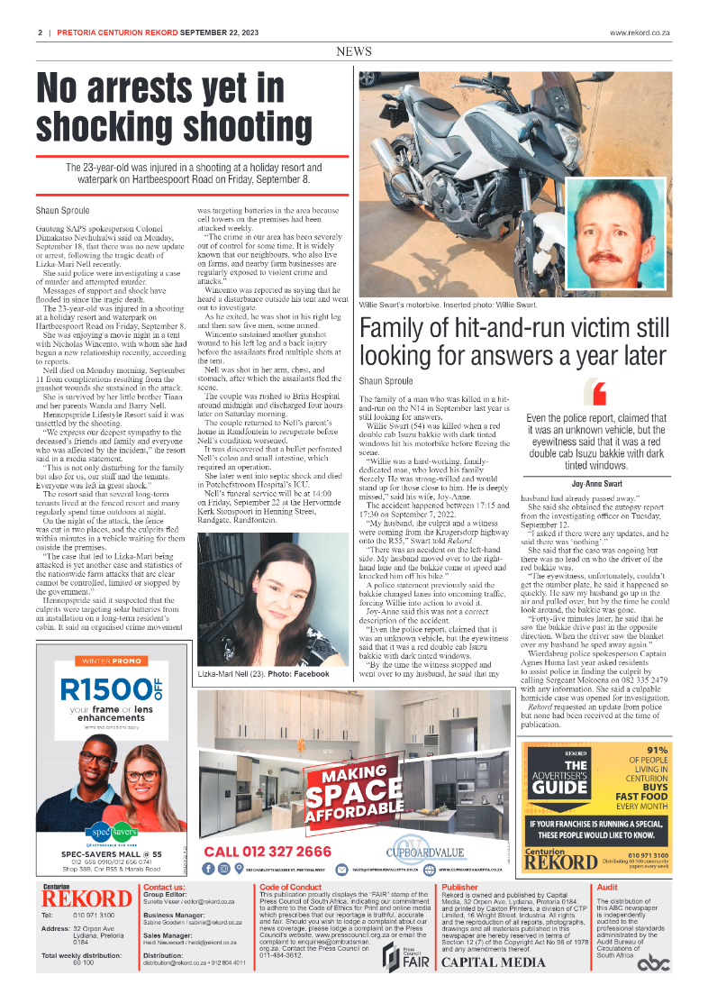 Rekord Centurion 22 September 2023 page 2