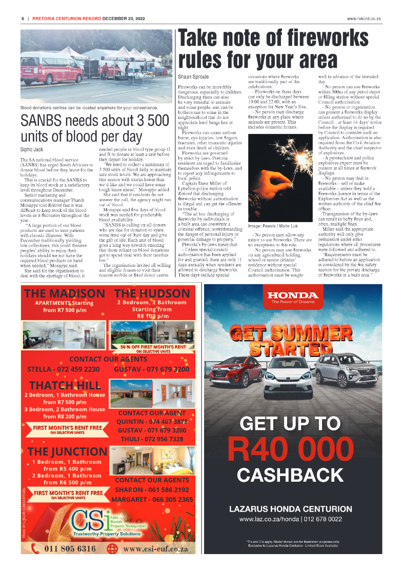 Rekord Centurion 23 December 2022 page 6