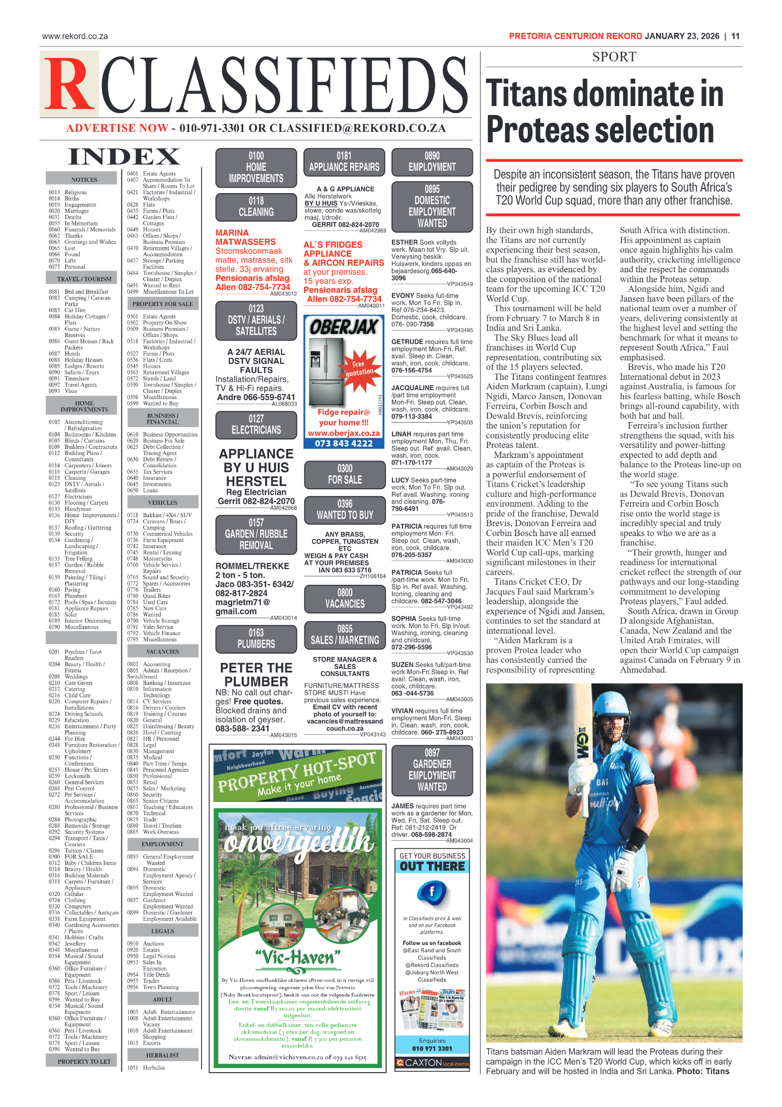 Rekord Centurion 23 January 2026 page 11