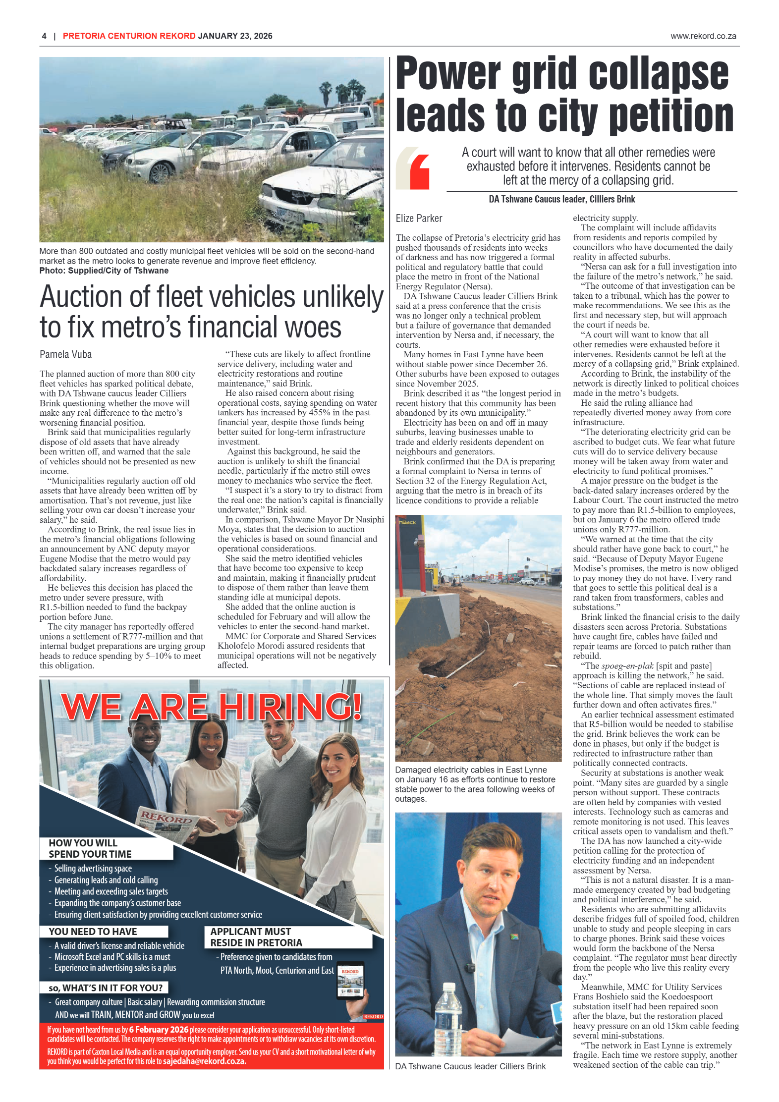 Rekord Centurion 23 January 2026 page 4