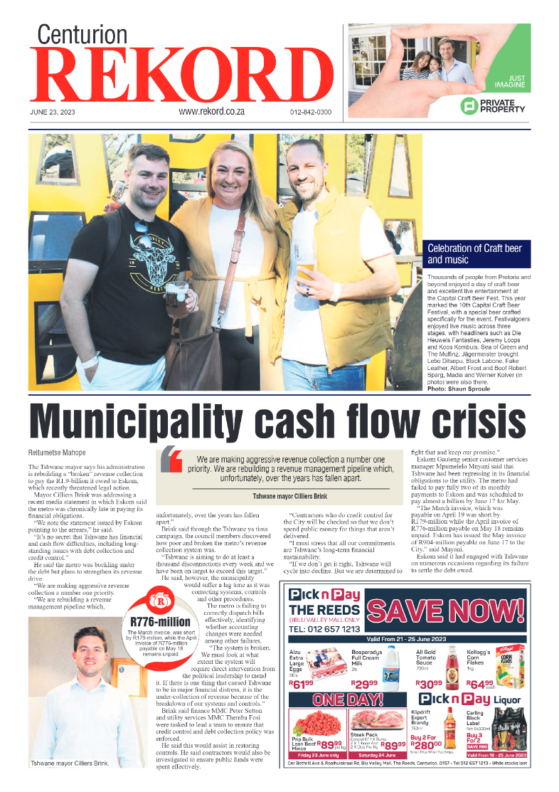 Rekord Centurion 23 June 2023 page 1