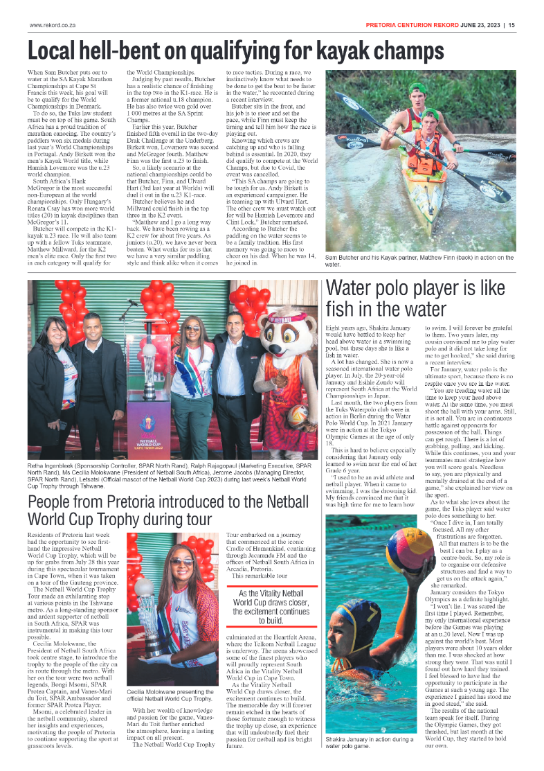 Rekord Centurion 23 June 2023 page 15