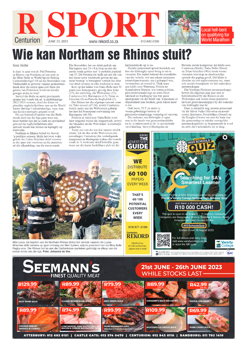Rekord Centurion 23 June 2023 page 16