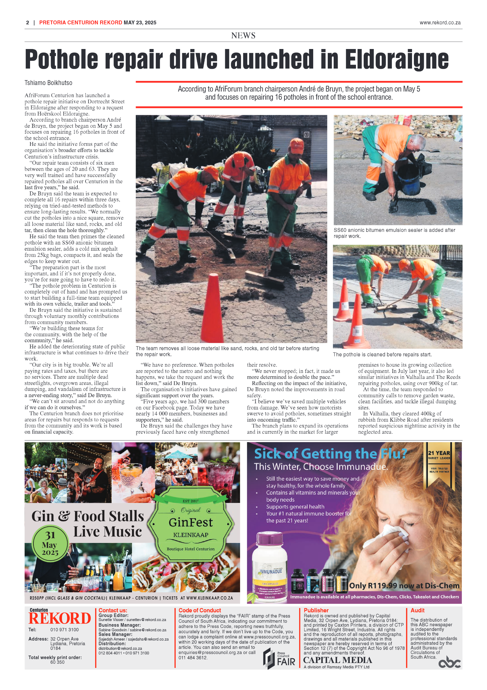 Rekord Centurion 23 May 2025 page 2