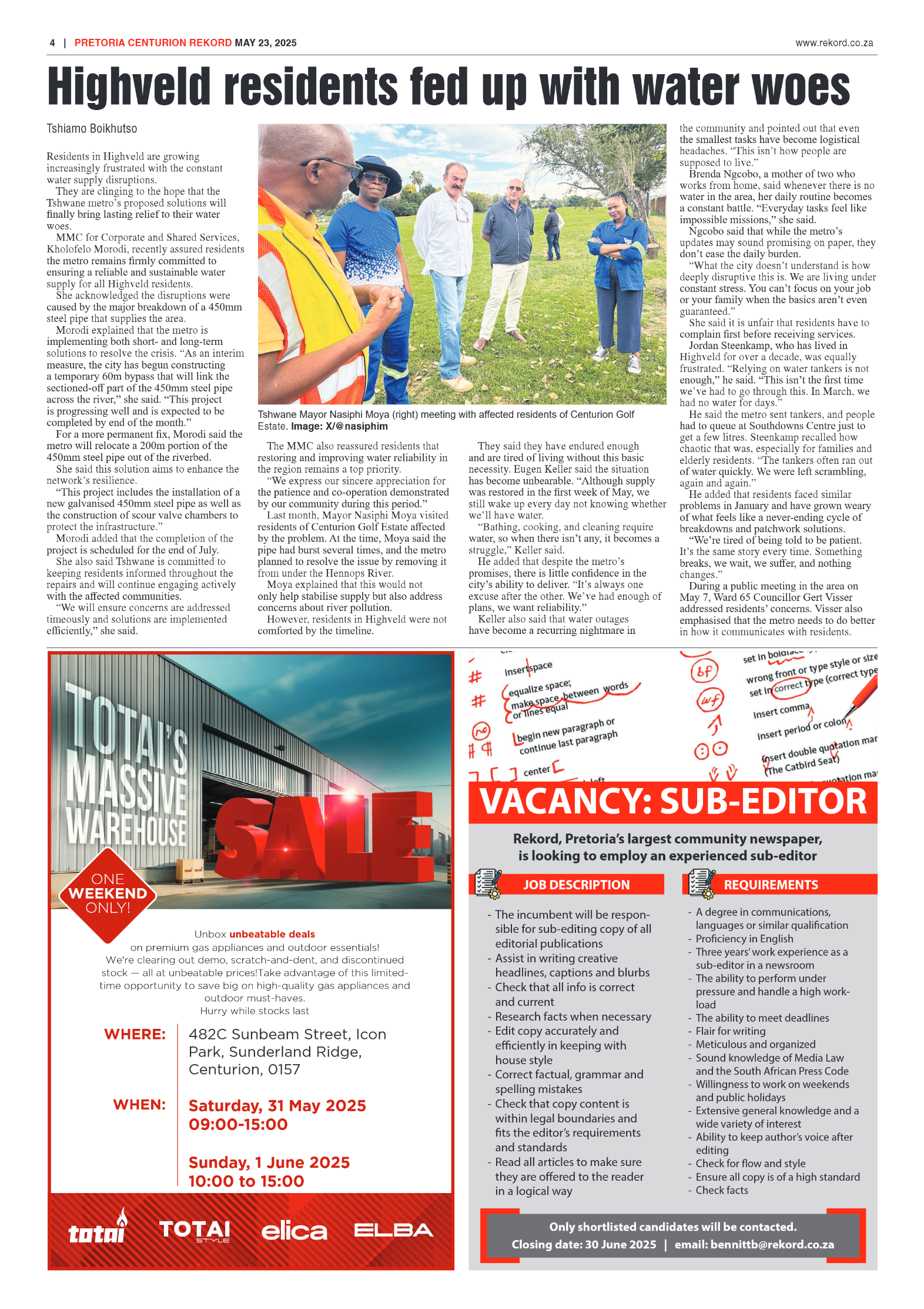 Rekord Centurion 23 May 2025 page 4