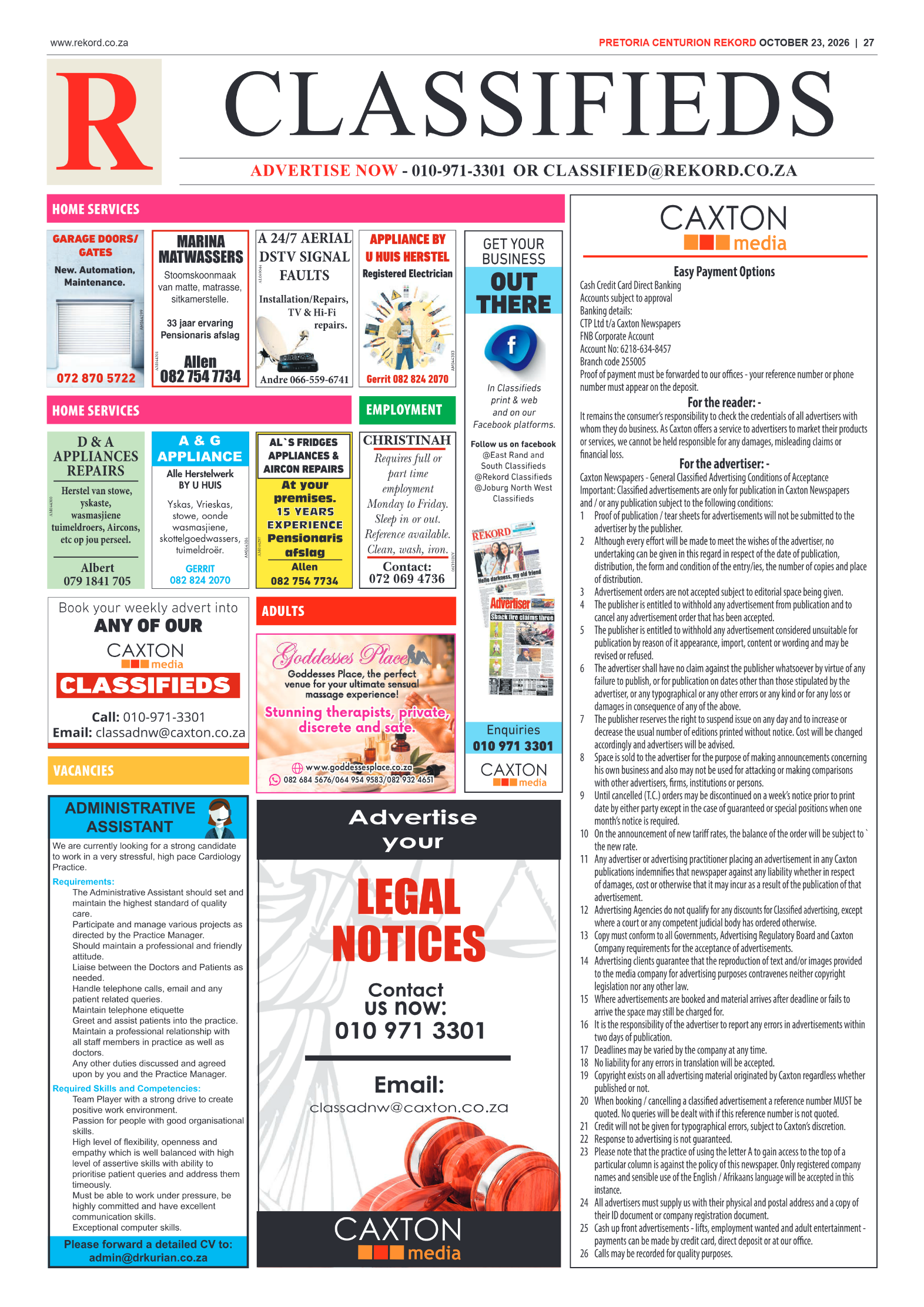 Rekord Centurion – 23 October 2026 page 29