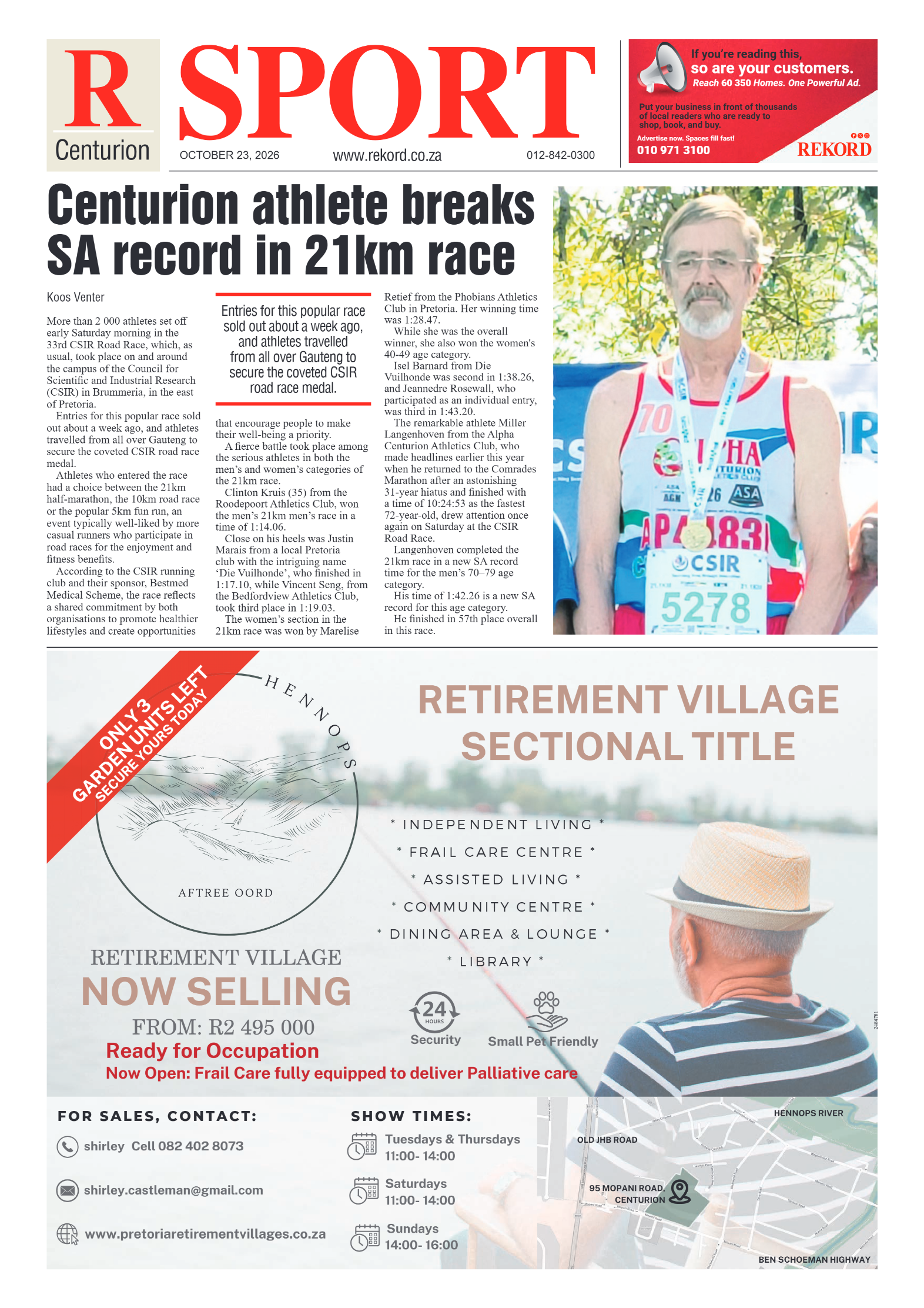 Rekord Centurion – 23 October 2026 page 30