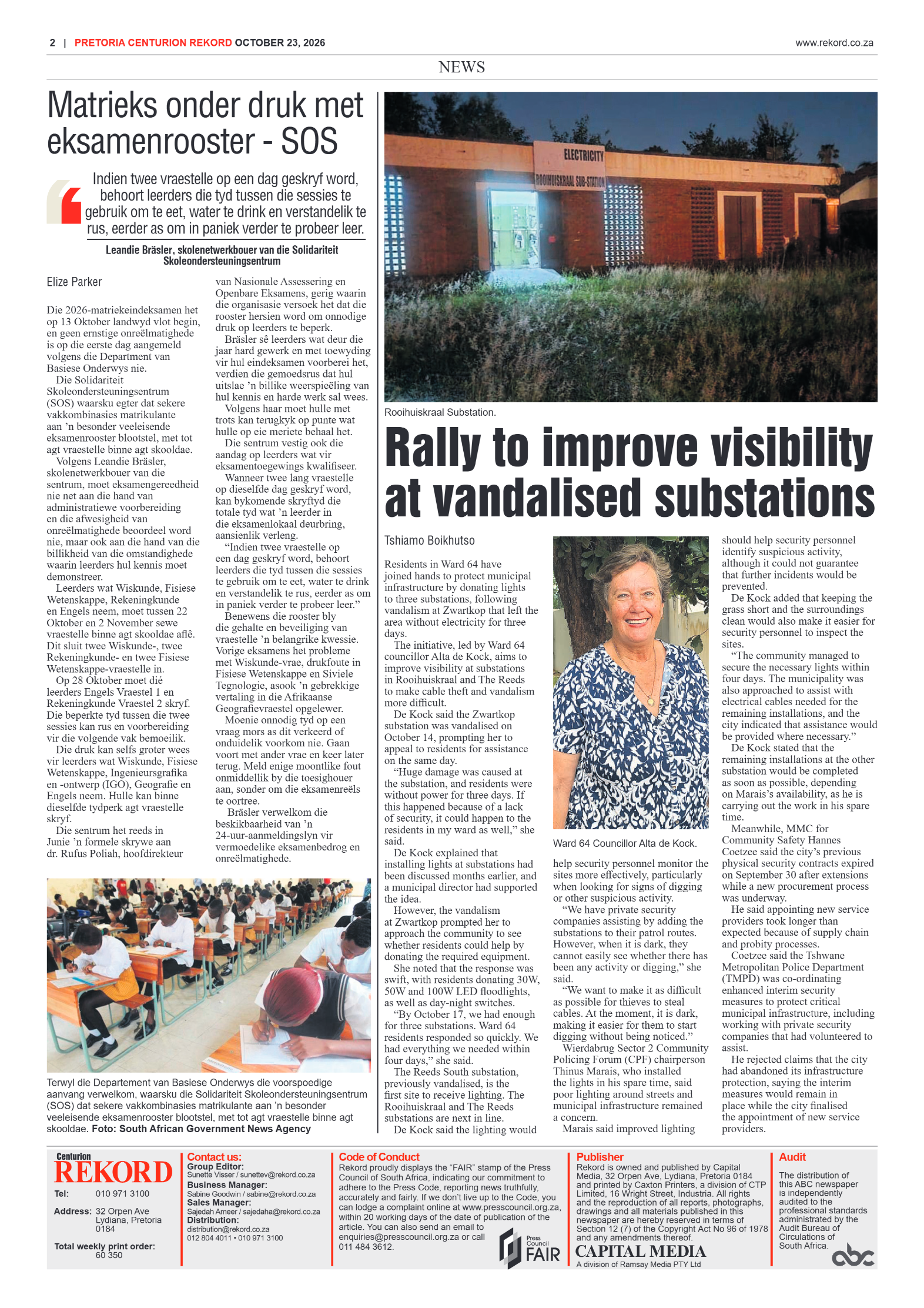 Rekord Centurion – 23 October 2026 page 4