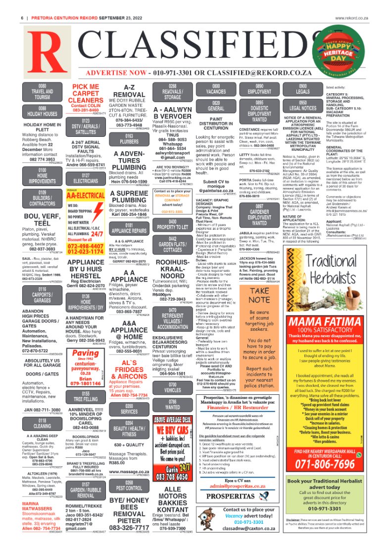 Rekord Centurion 23 September 2022 page 6