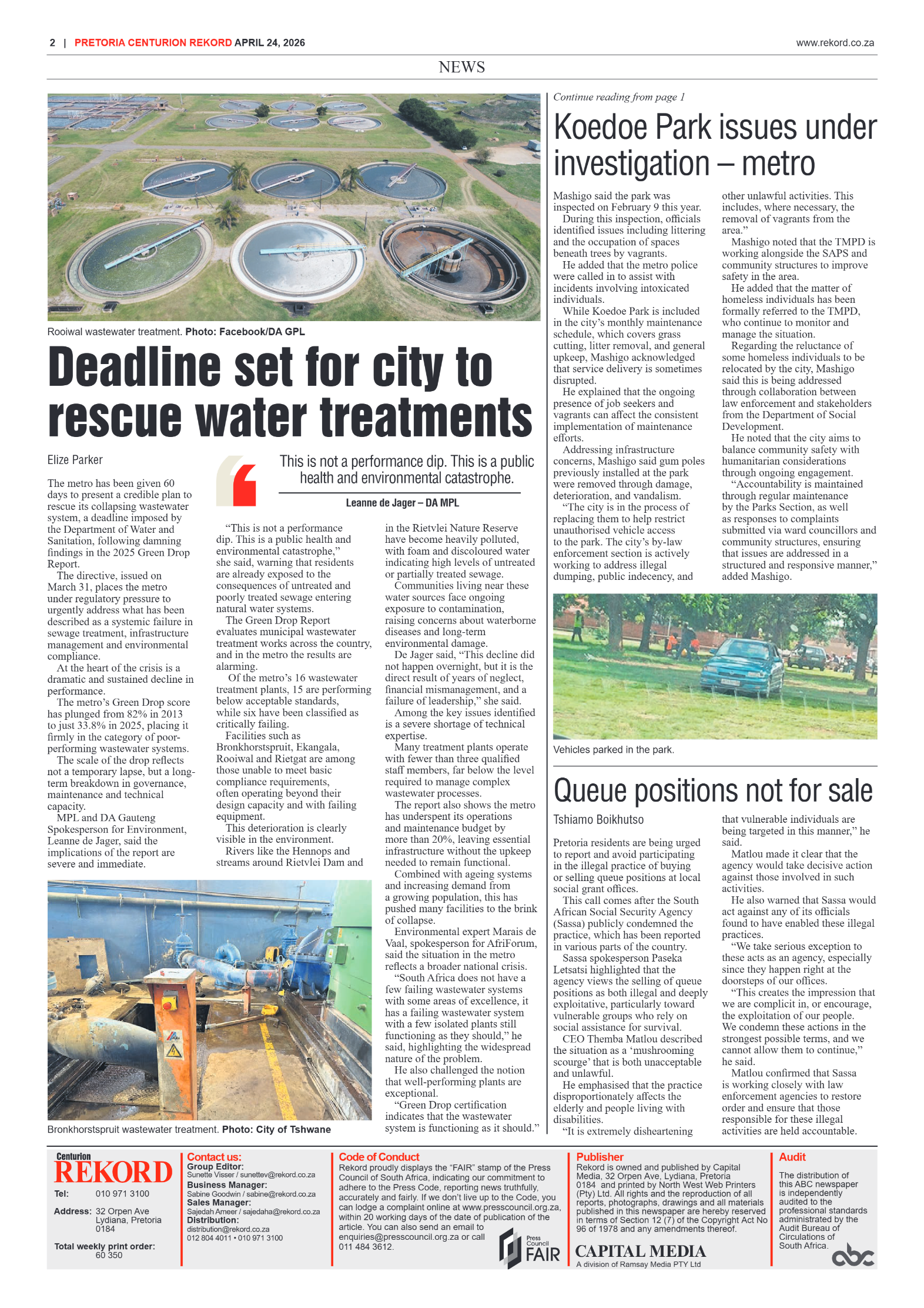 Rekord Centurion 24 April 2026 page 4